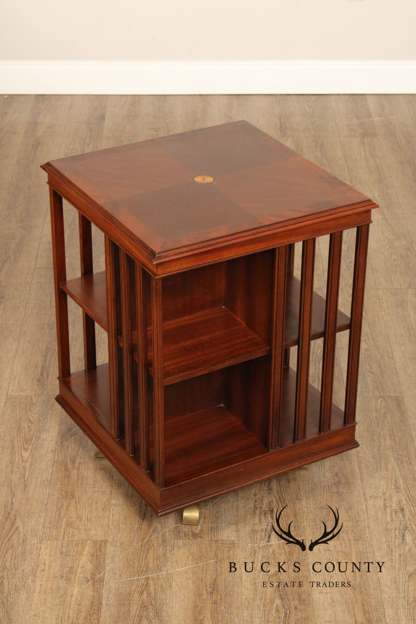 Edwardian Style Mahogany Revolving Bookcase