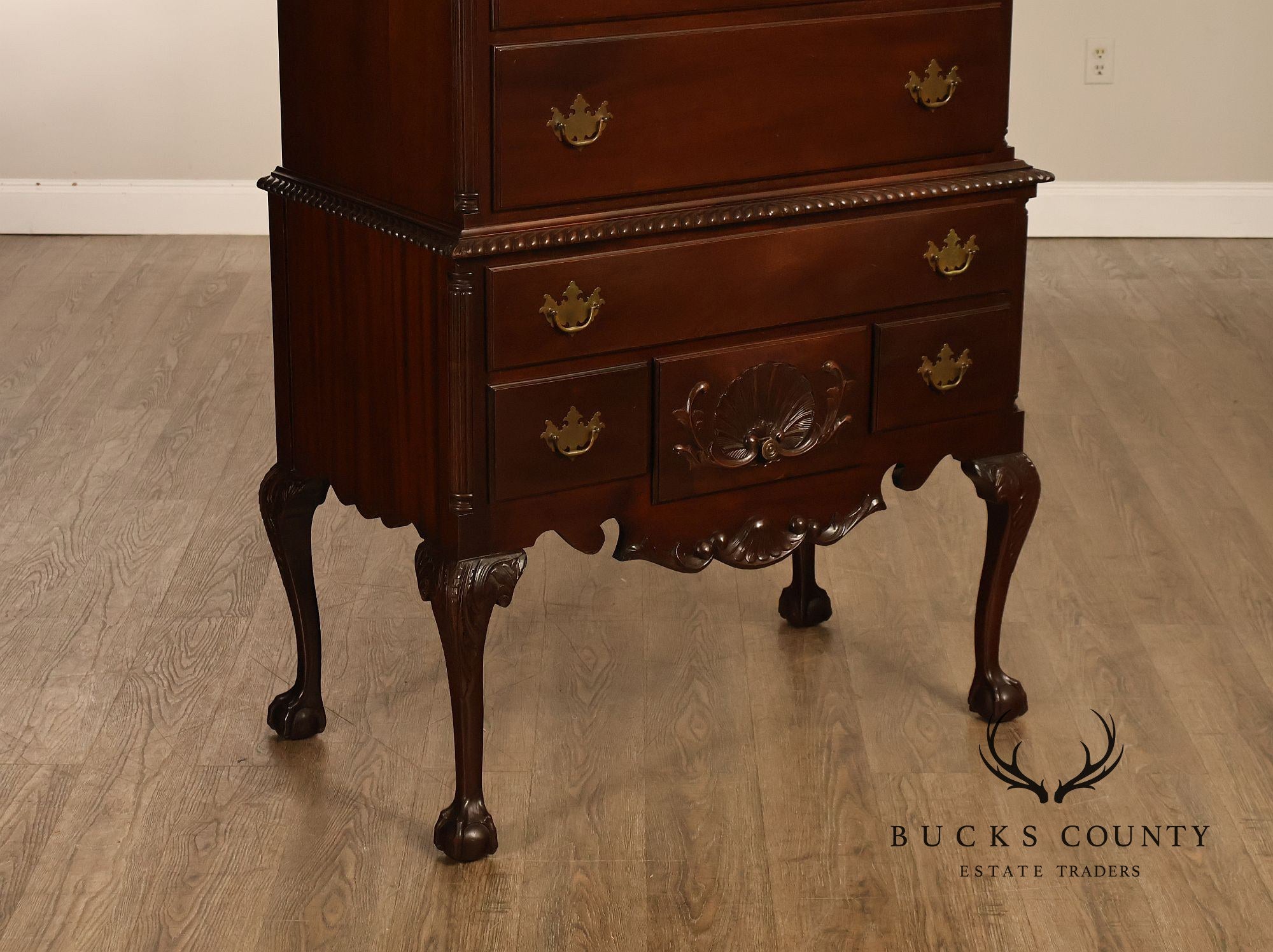 H. Feldenkreis Chippendale Style Mahogany Highboy