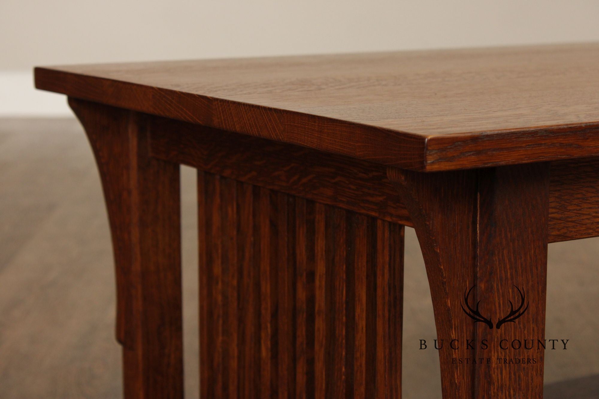 Stickley Mission Collection Oak Spindle Coffee Table