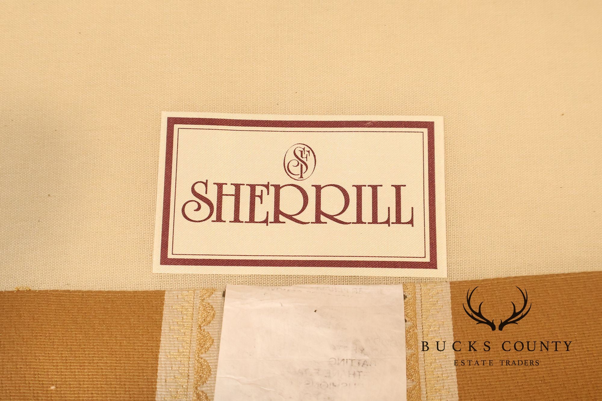 Sherrill Furniture Regency Style Pair of Bergere Armchairs