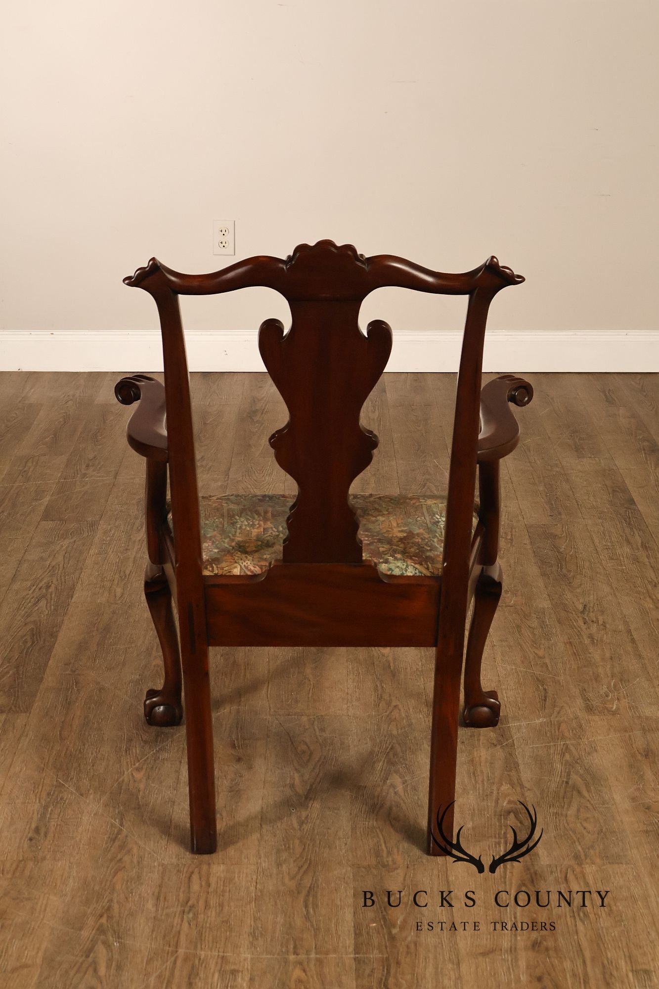 Henkel Harris Chippendale Style Mahogany Armchair