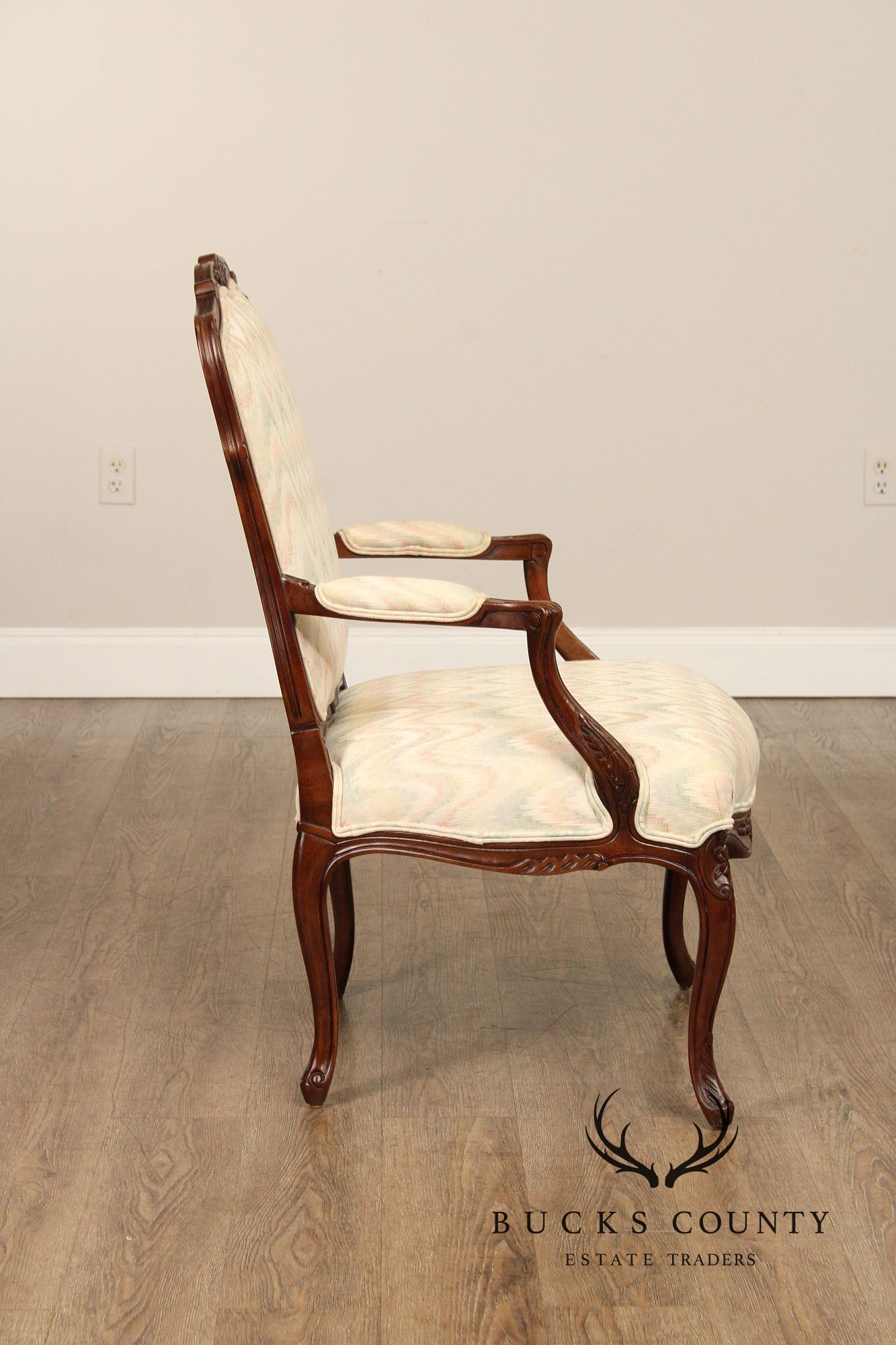 French Louis XV Style Fauteuil Armchair
