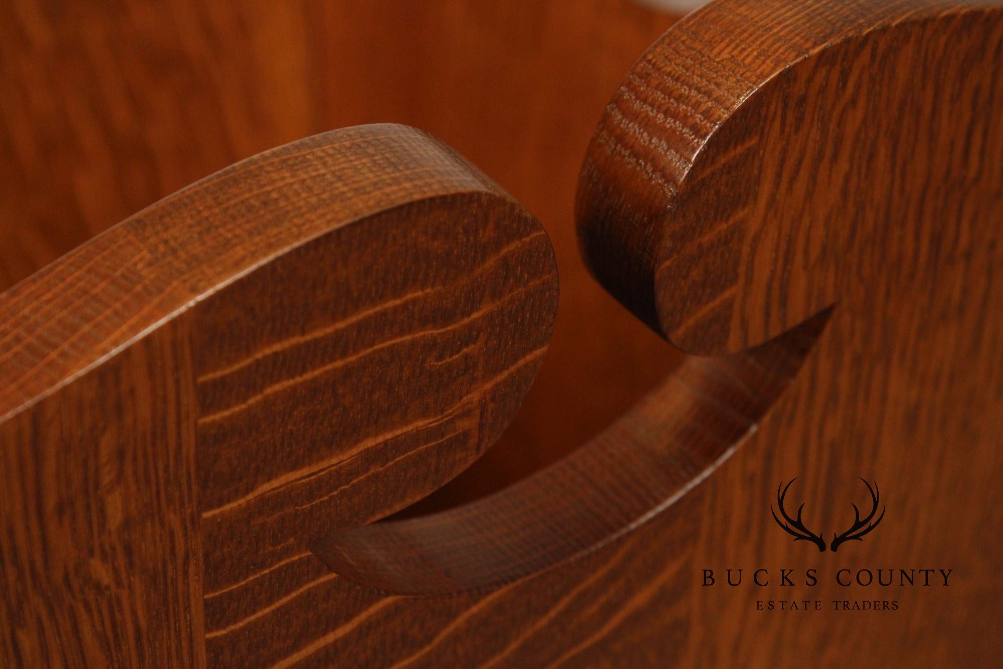 Stickley Mission Collection Oak Waste Basket