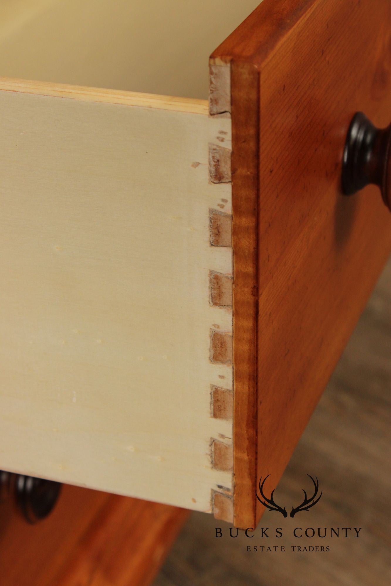 Stanley Furniture Pair of Pine Three-Drawer Nightstands