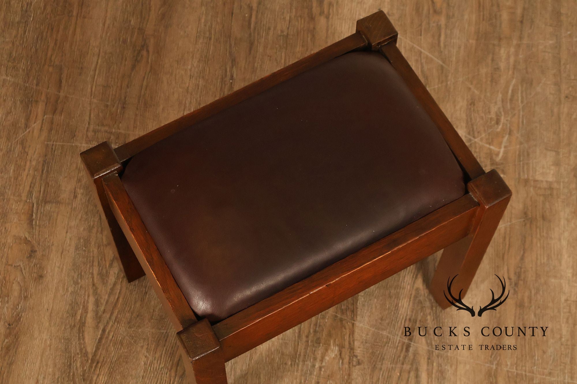 Antique Stickley Brothers Mission Oak Footstool Ottoman