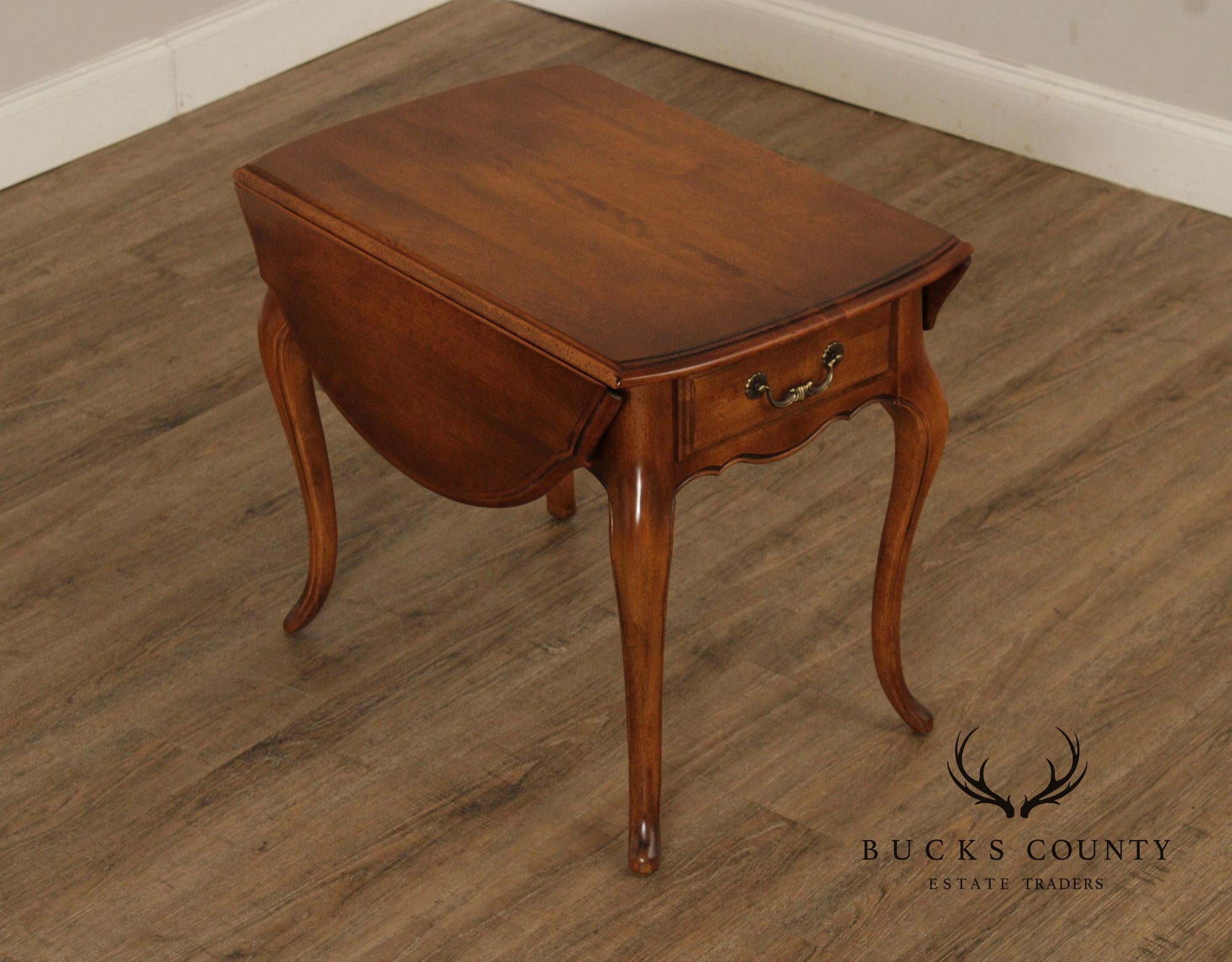 Ethan Allen 'Country French' One-Drawer Pembroke Table