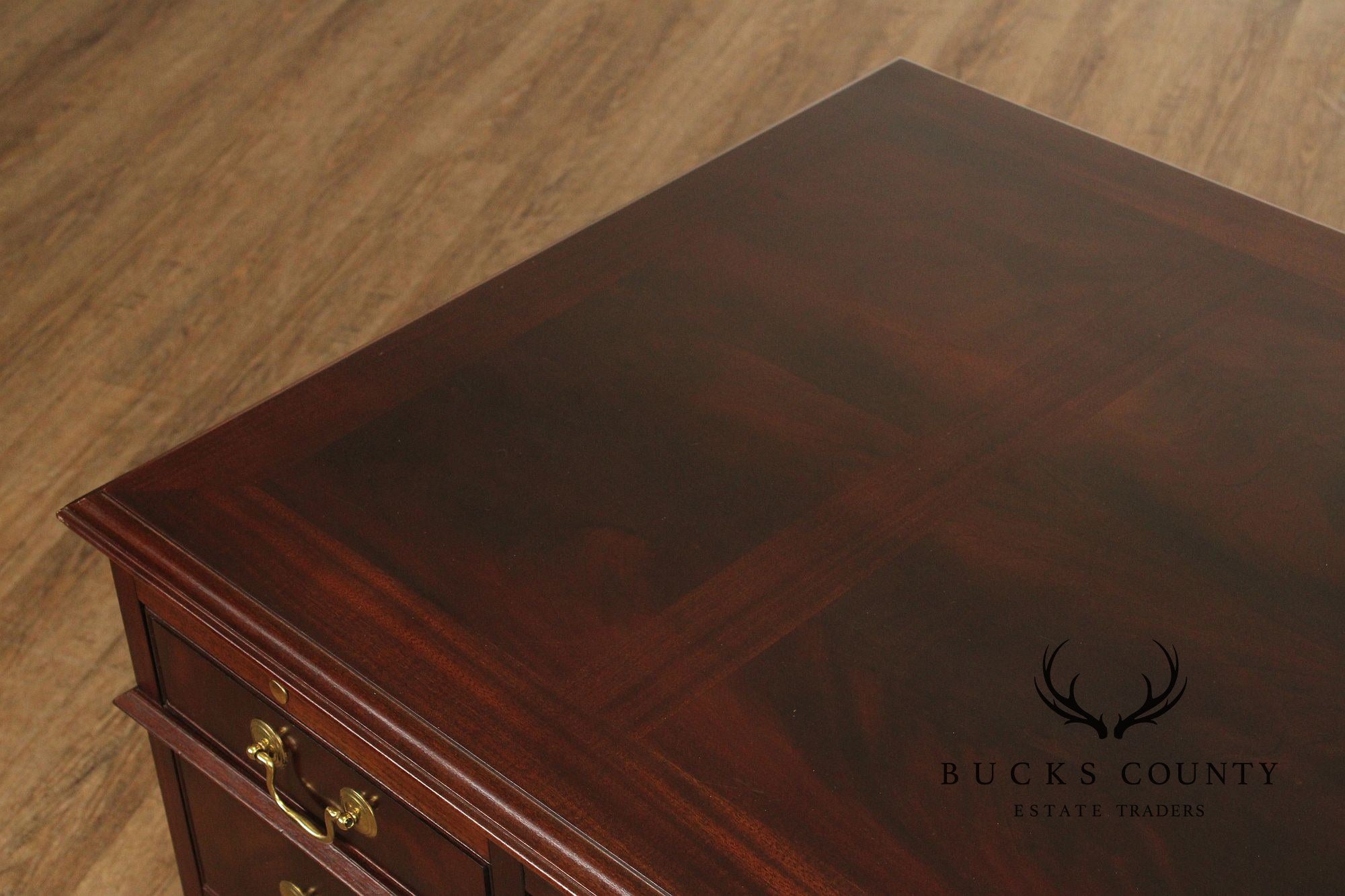 Jasper Cabinet Mahogany Pedestal Executive Desk