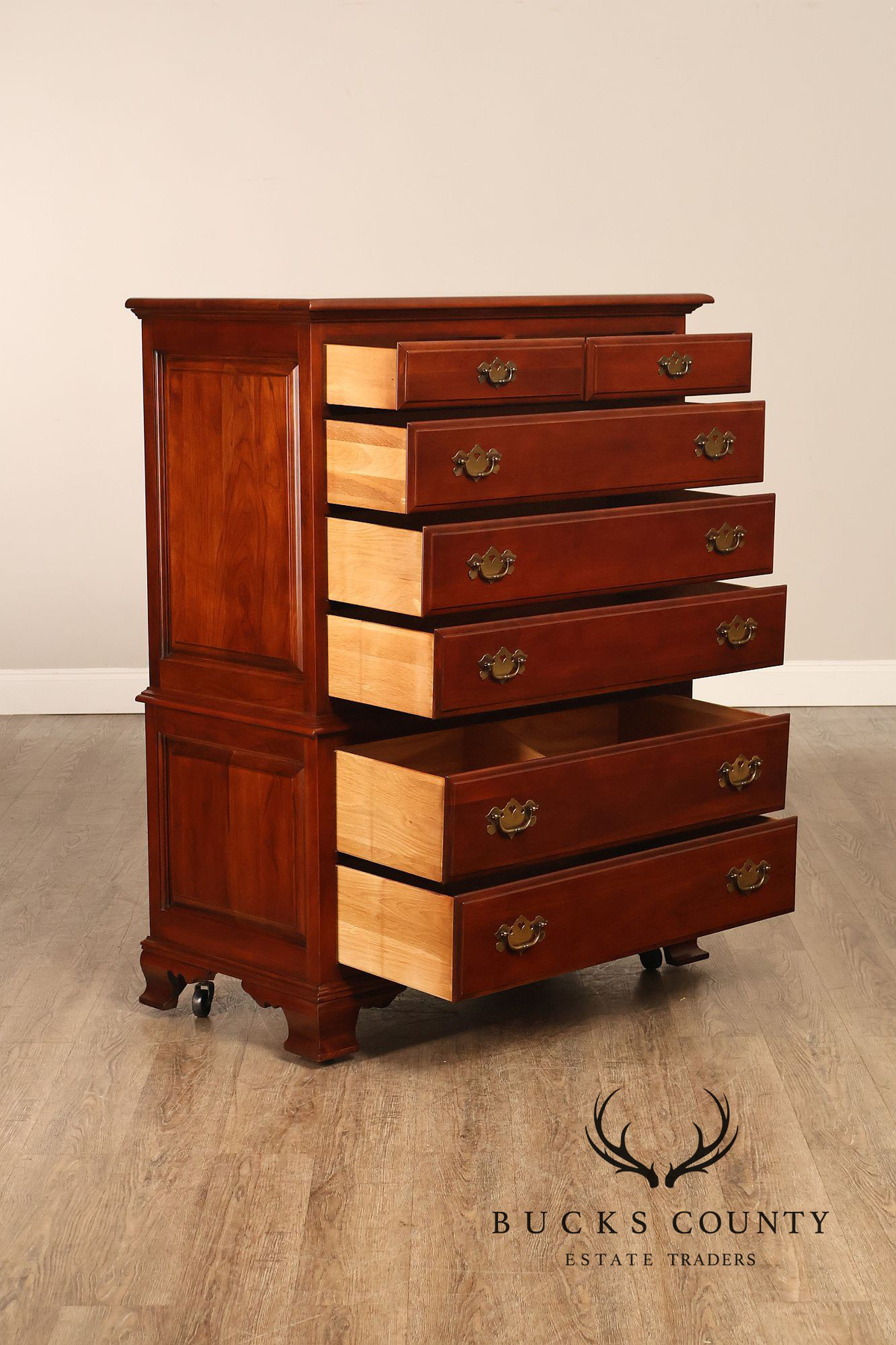 Monitor Furniture Company Vintage Solid Cherry High Chest