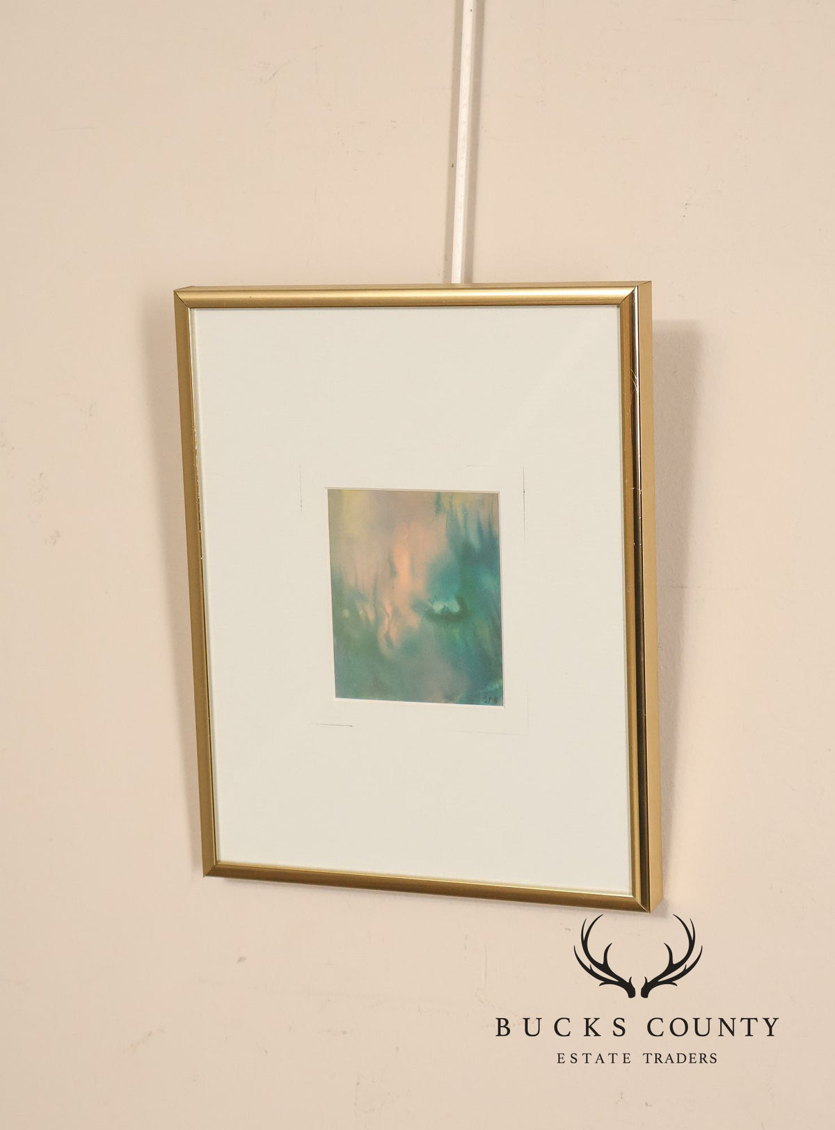 Suzanne Marinell Pair of Melted Wax Abstract Paintings