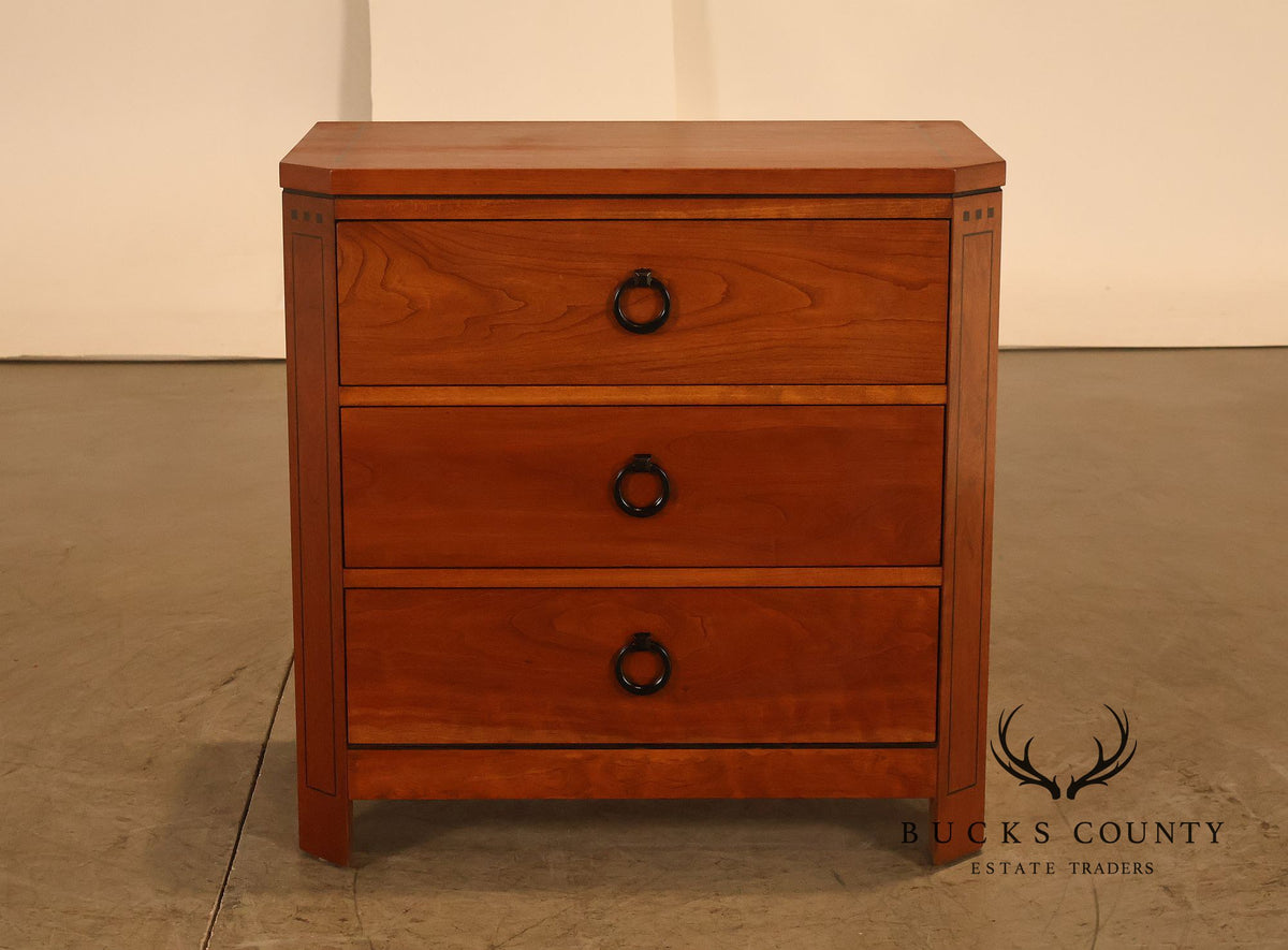 Stickley 21st Century Collection Cherry Three-Drawer Nightstand