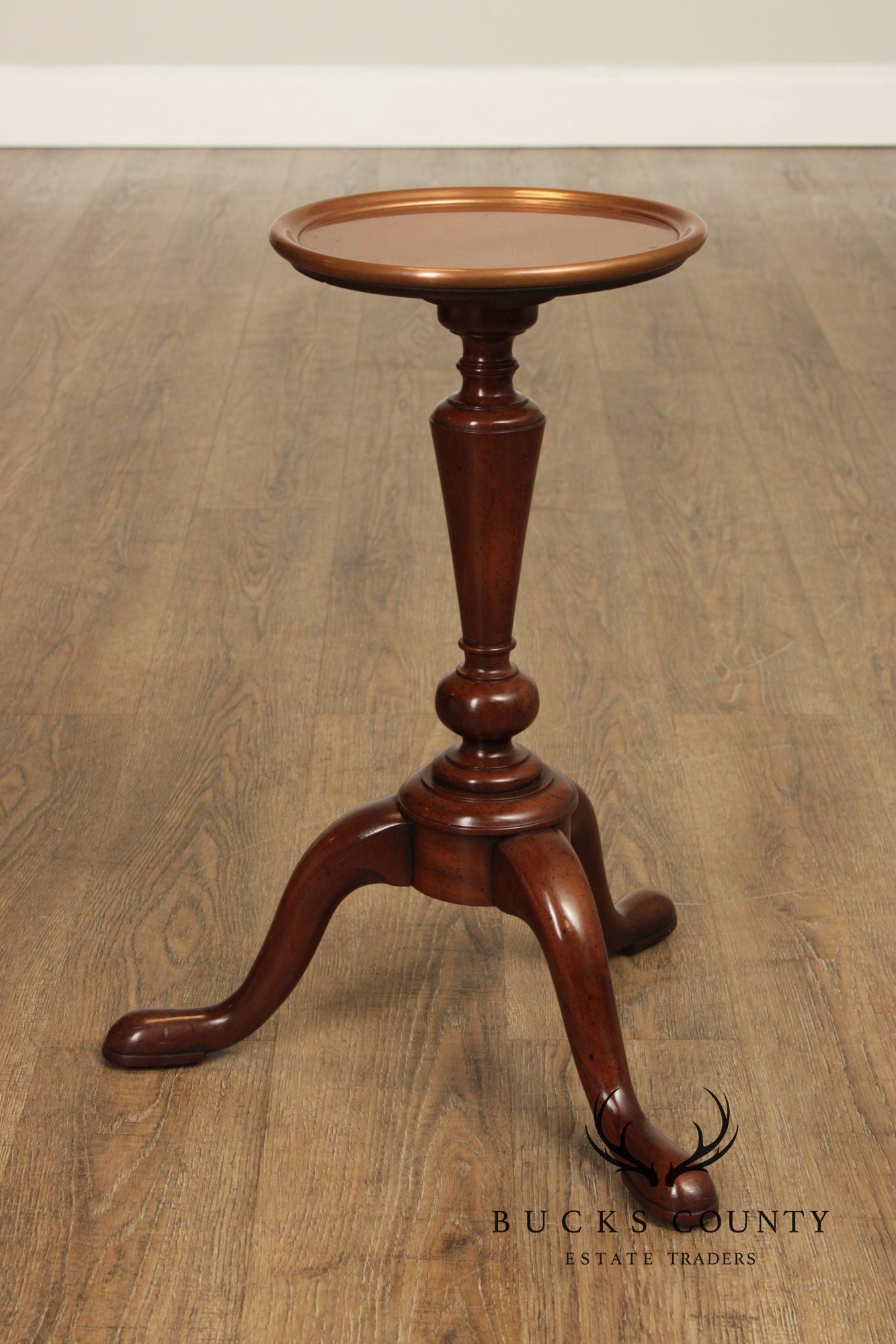 Kittinger Colonial Williamsburg Mahogany Copper Top Drinks Table