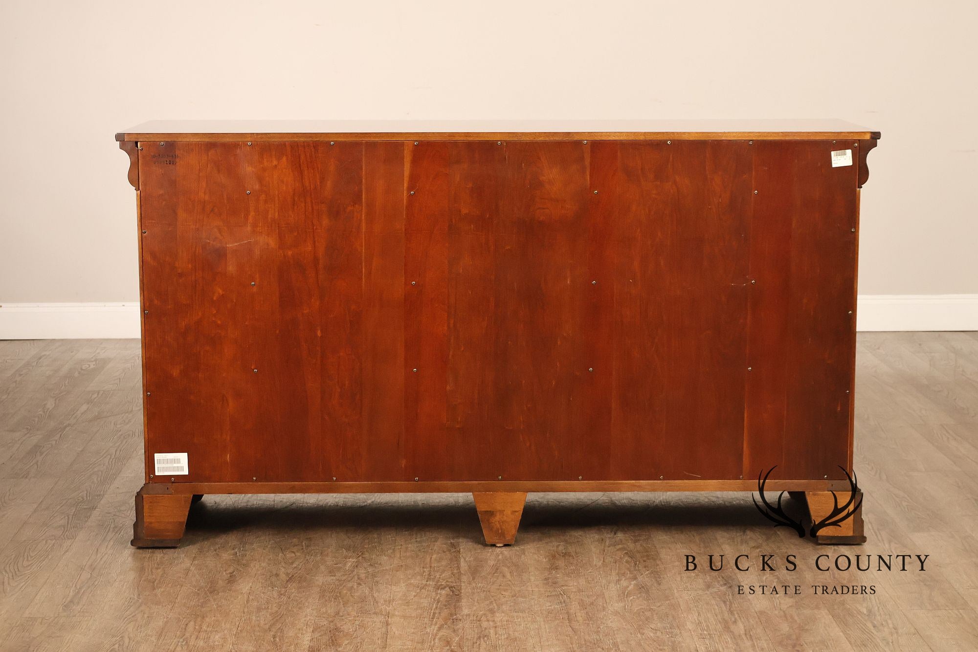 Ethan Allen 'Townhouse' Burlwood Double Dresser