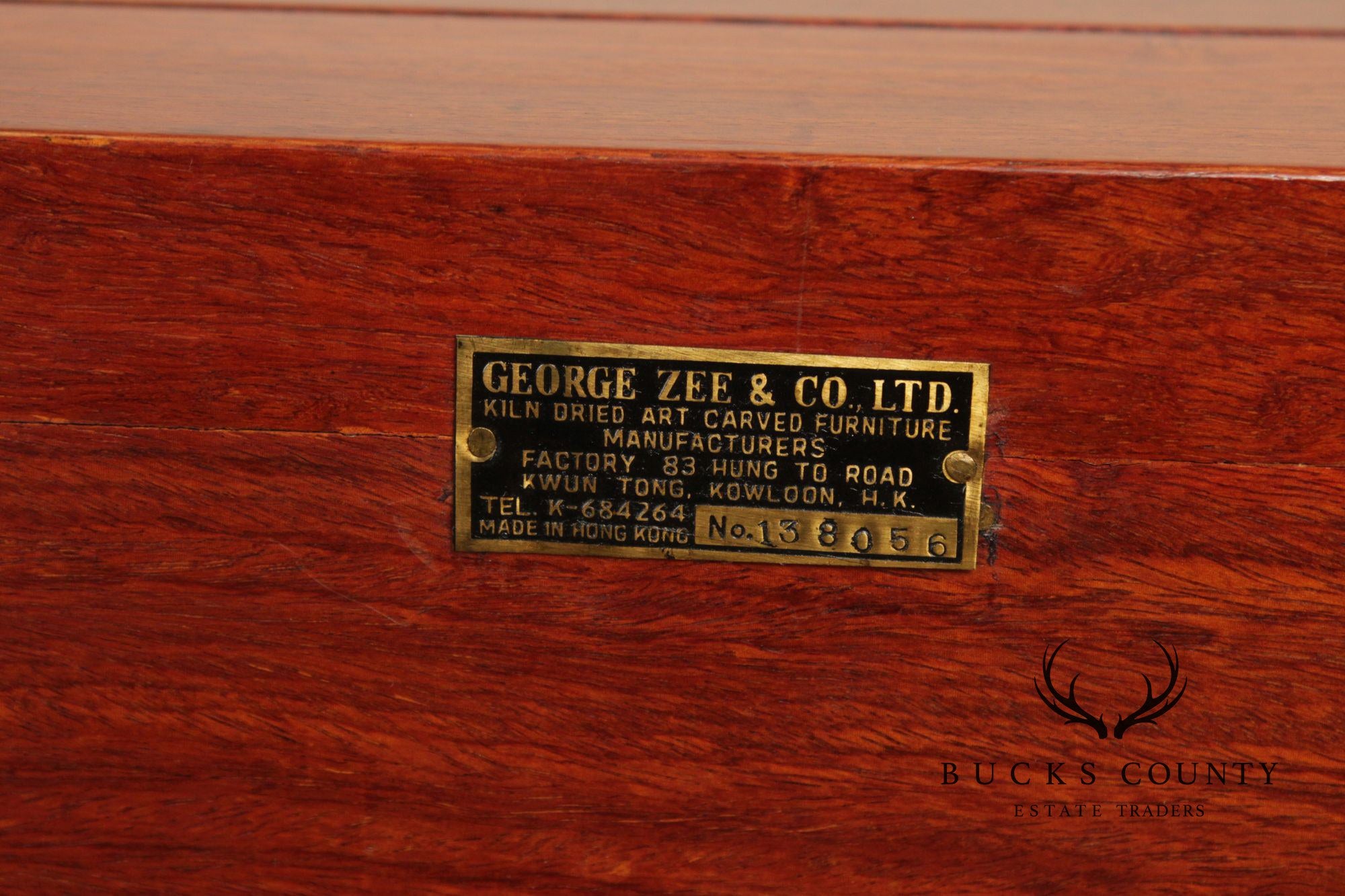 George Zee Chinoiserie Teak Sideboard