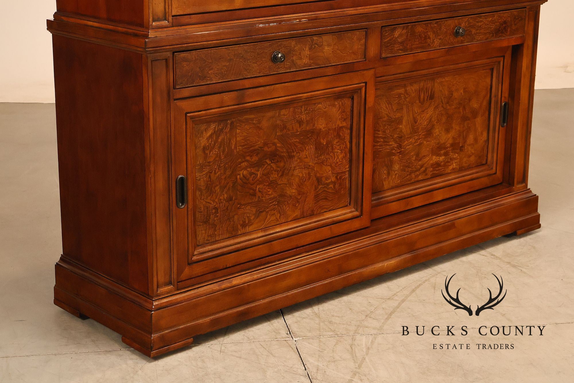 Ethan Allen Townhouse Collection Burlwood China Cabinet