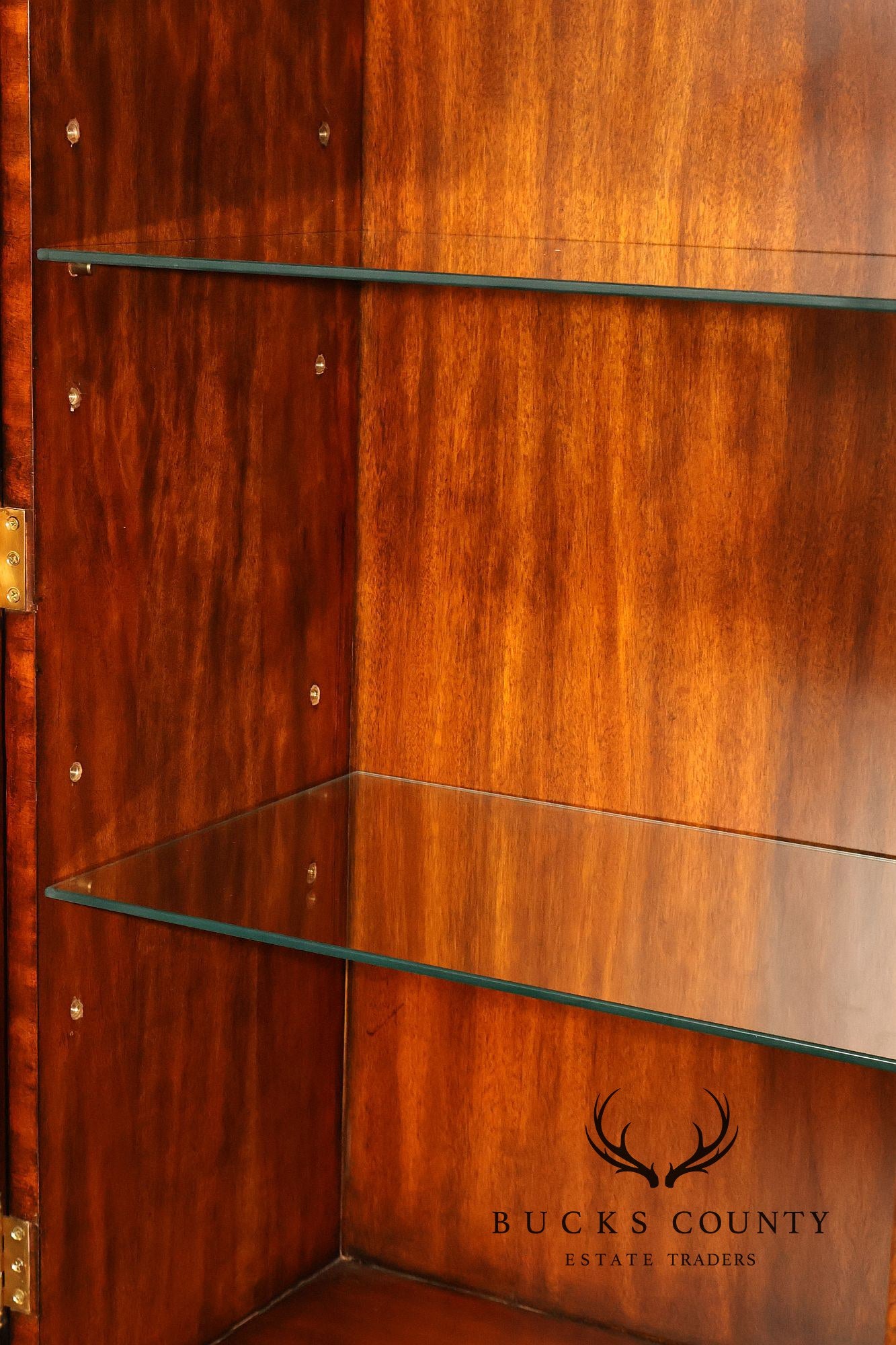 Maitland Smith Georgian Style Mahogany Secretary Bookcase