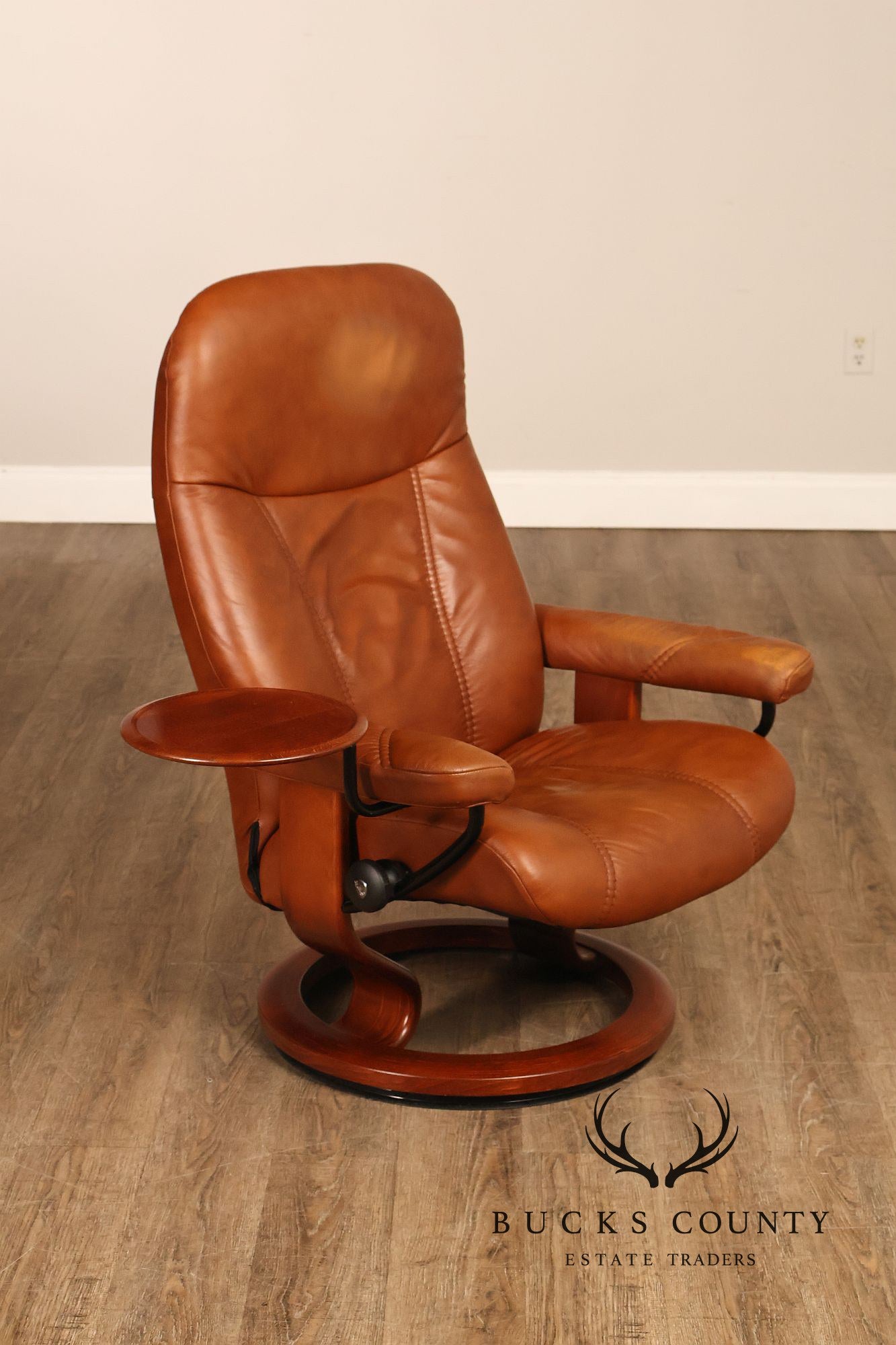 Ekornes Stressless Leather Recliner Chair And Ottoman