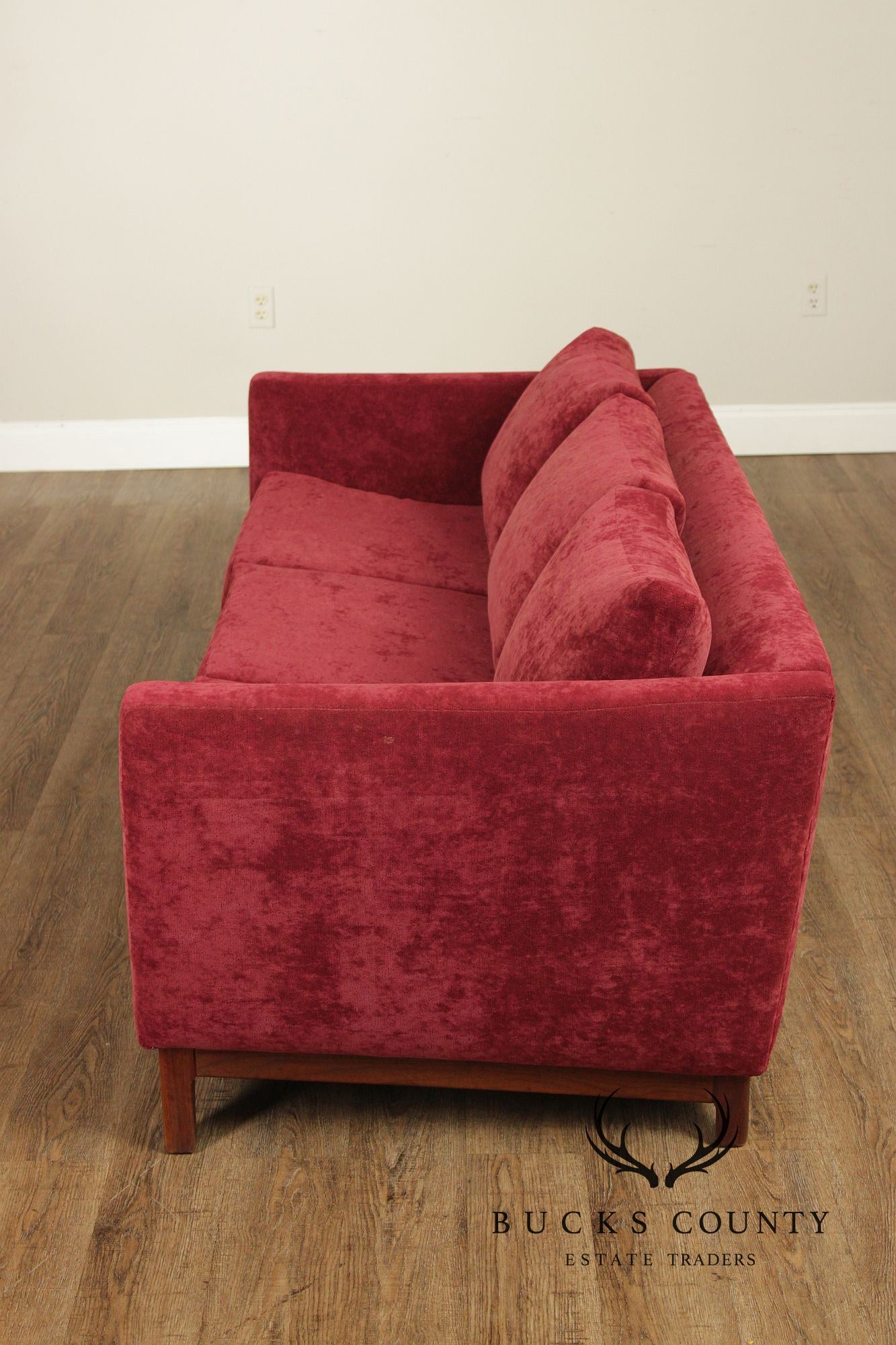 Edward Wormley Attributed Mid-Century Modern Three Cushion Sofa