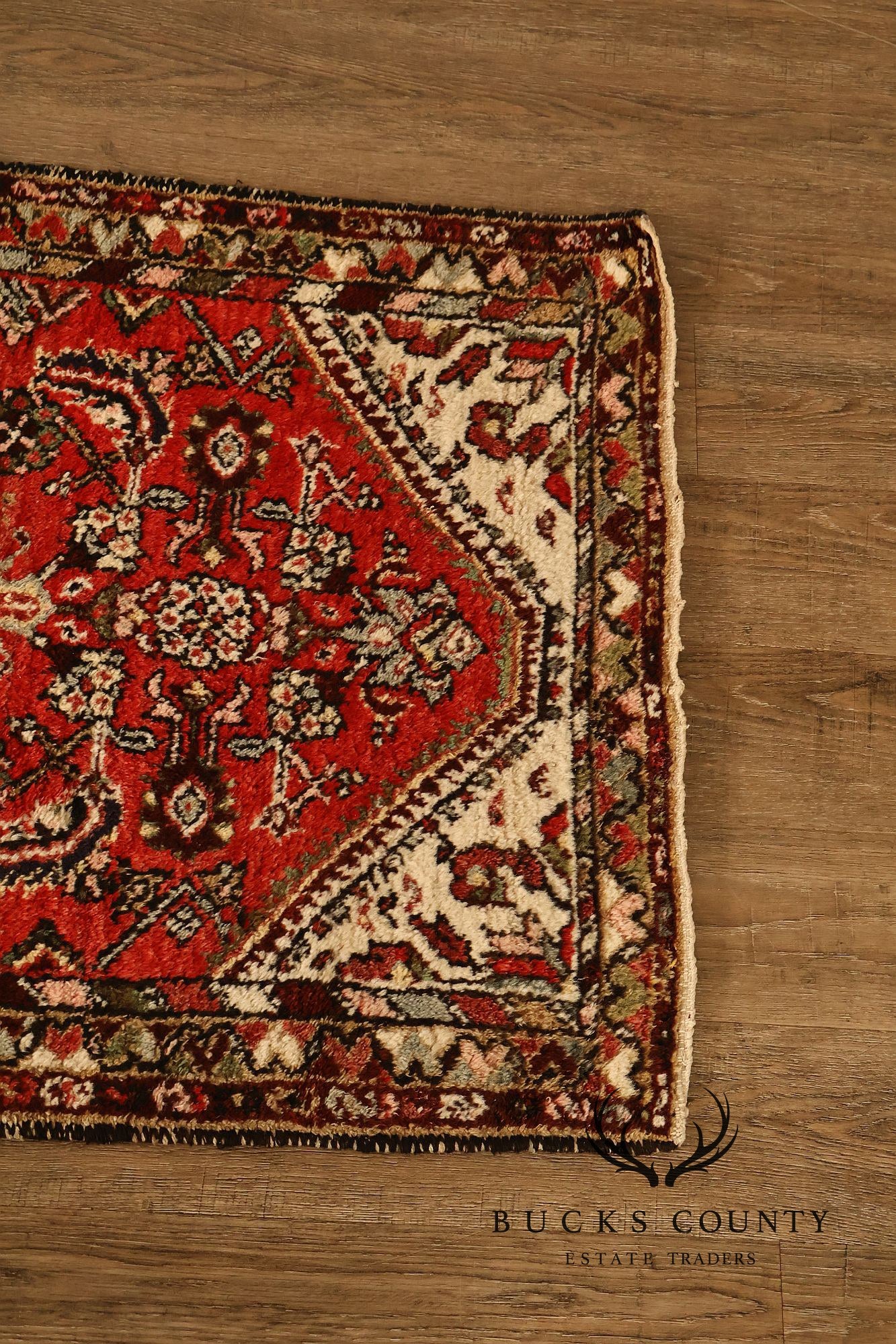 Hamedan Vintage Hand Woven Wool Area Rug