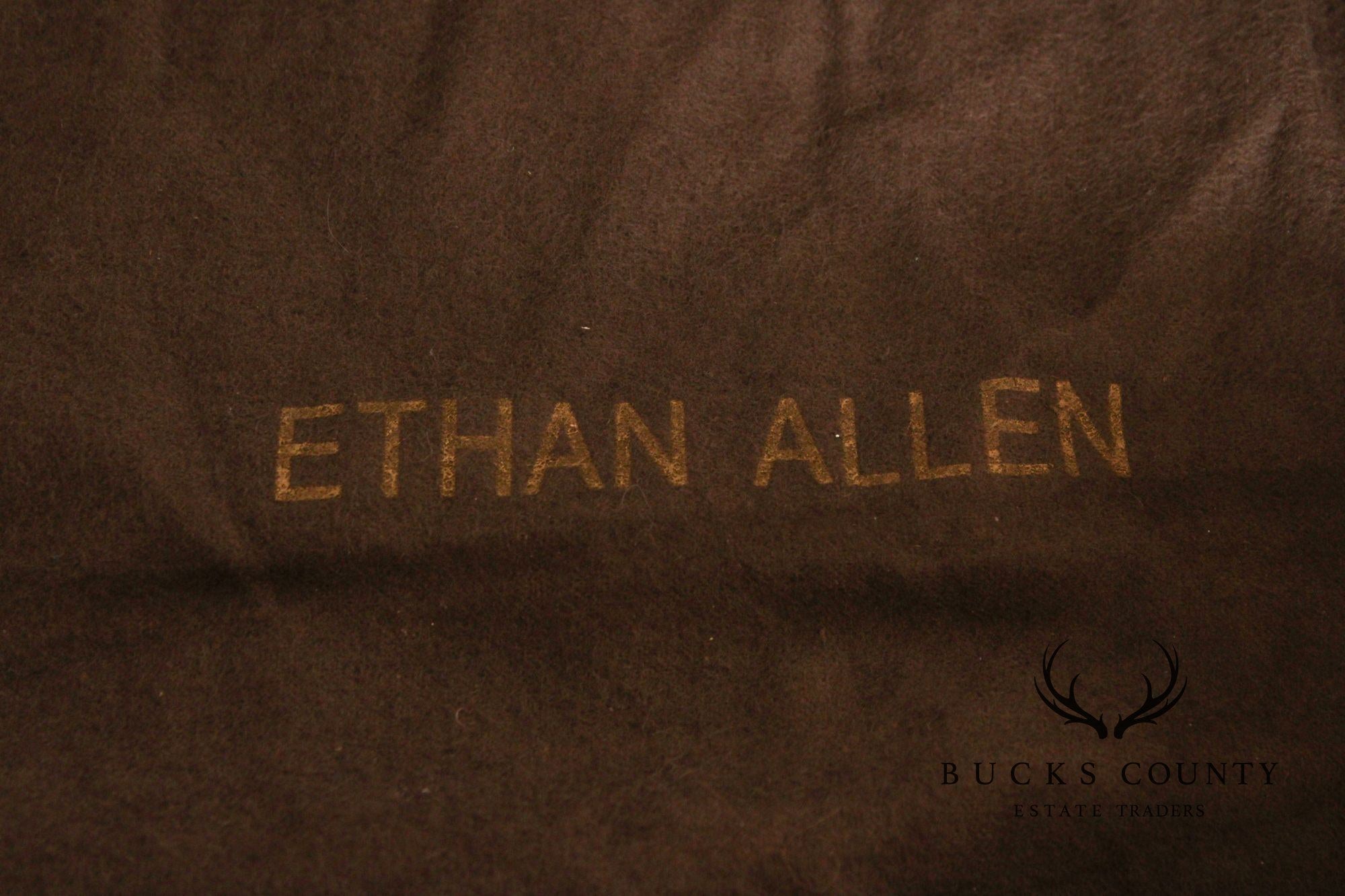 Ethan Allen 'Townhouse' Extendable Parquetry Dining Table