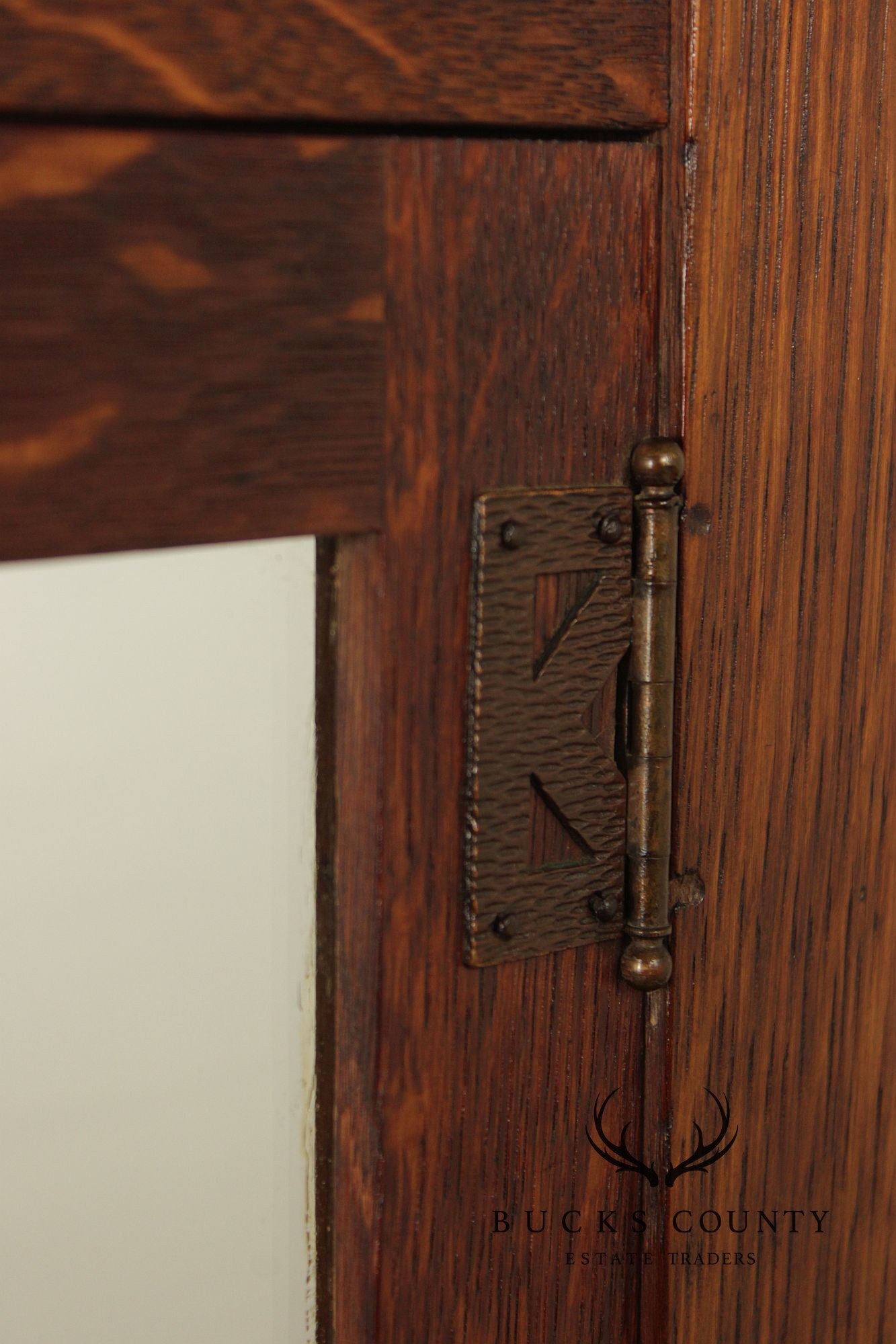 Stickley Brothers Antique Mission Oak Glass China Cabinet