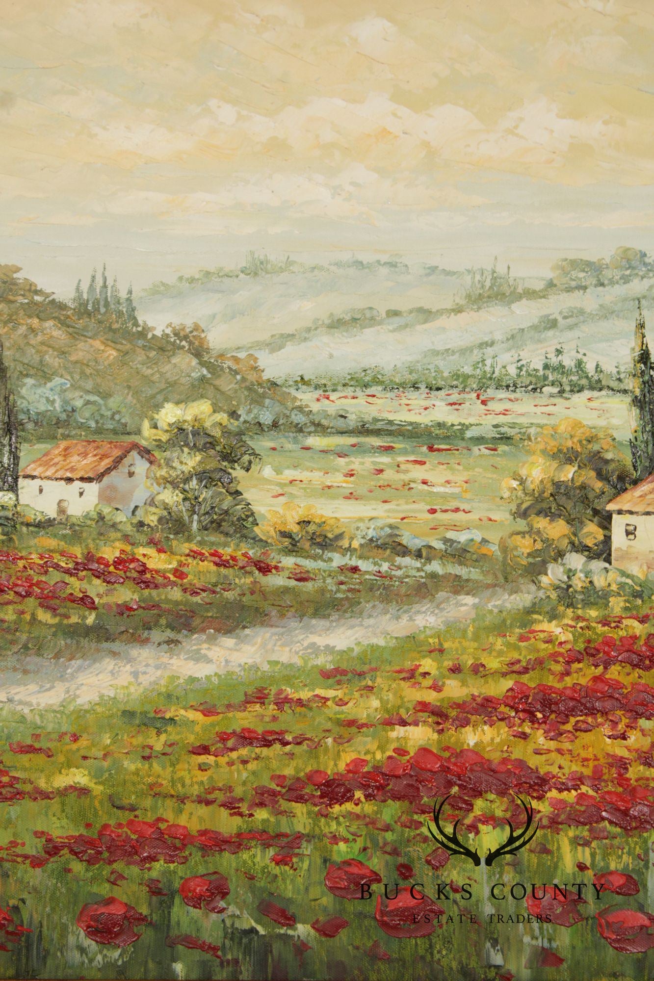 W. Adams Tuscan Landscape Painting