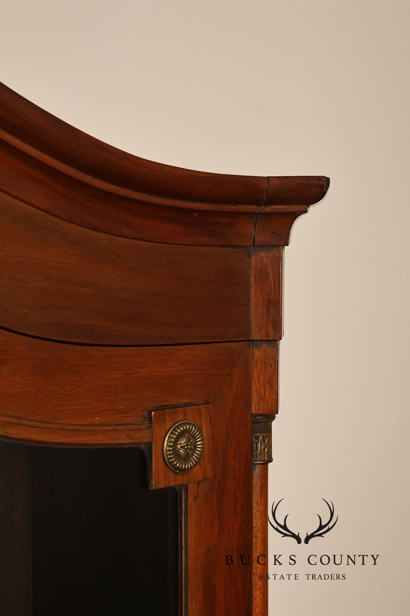 Federal Style Mahogany Secretary Bookcase With Drop Front Desk