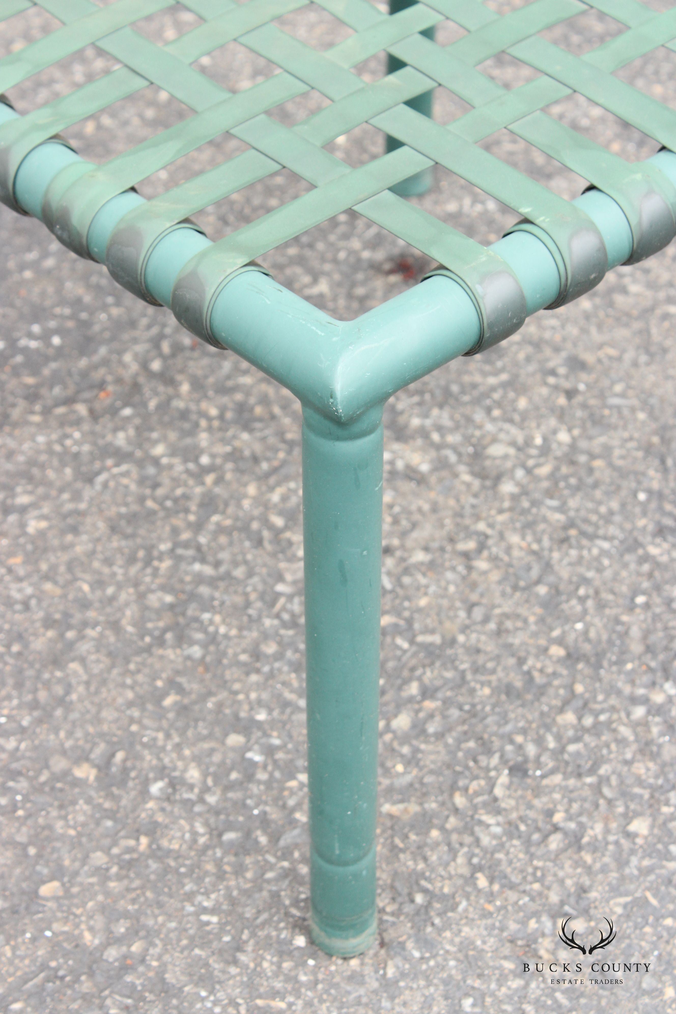 Hauser Vintage Pair of Faux Bamboo Outdoor Patio Stools