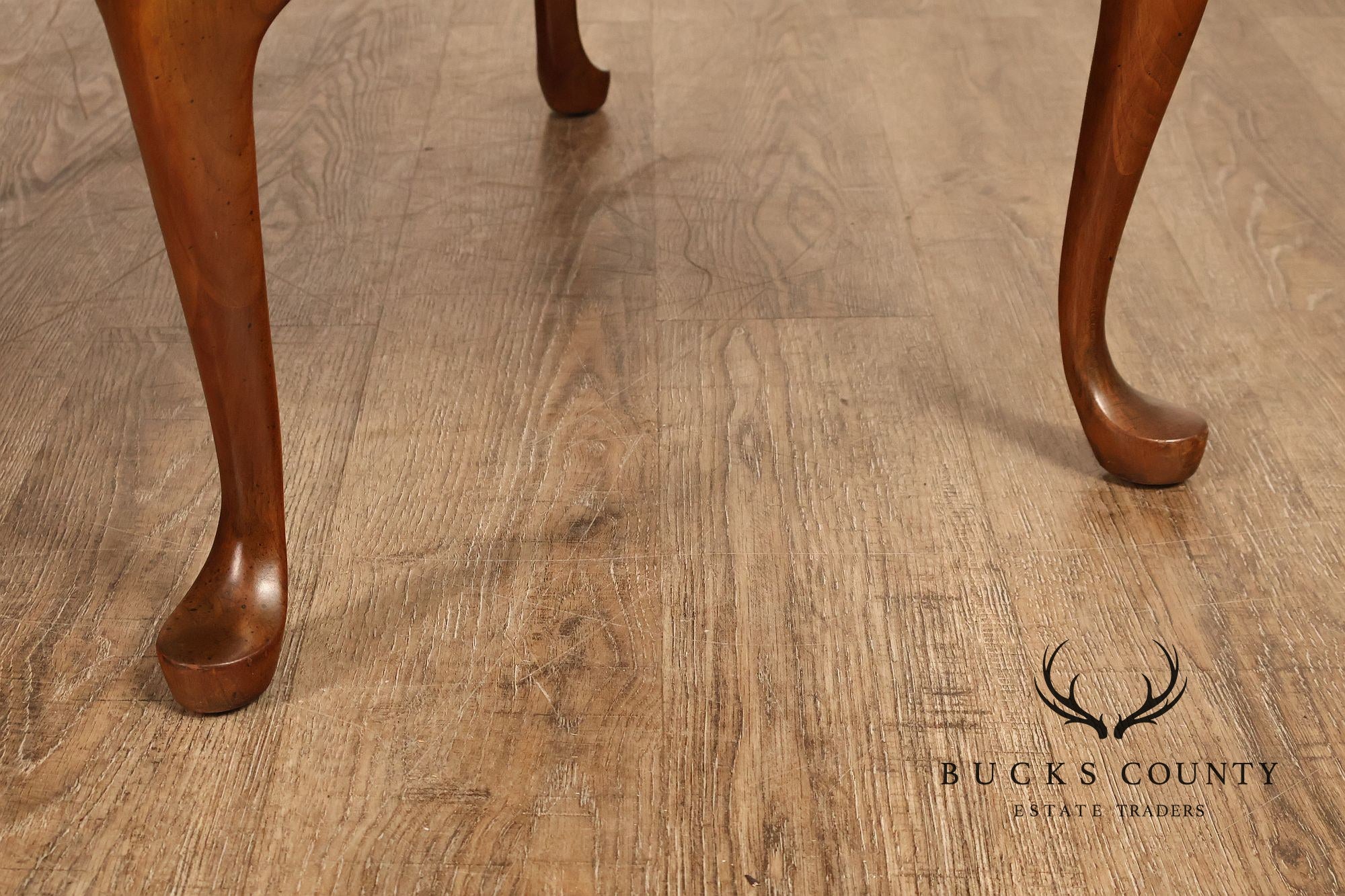 Pennsylvania House Vintage Pair Of Queen Anne Style Cherry Drop Leaf Two-Drawer End Tables