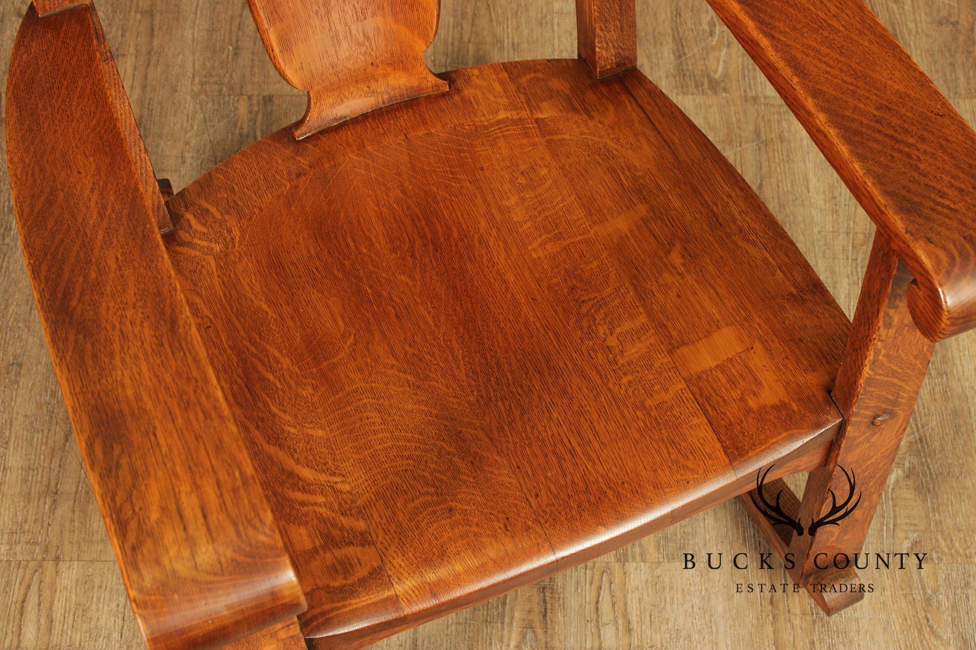 Antique Mission Oak Rocking Chair
