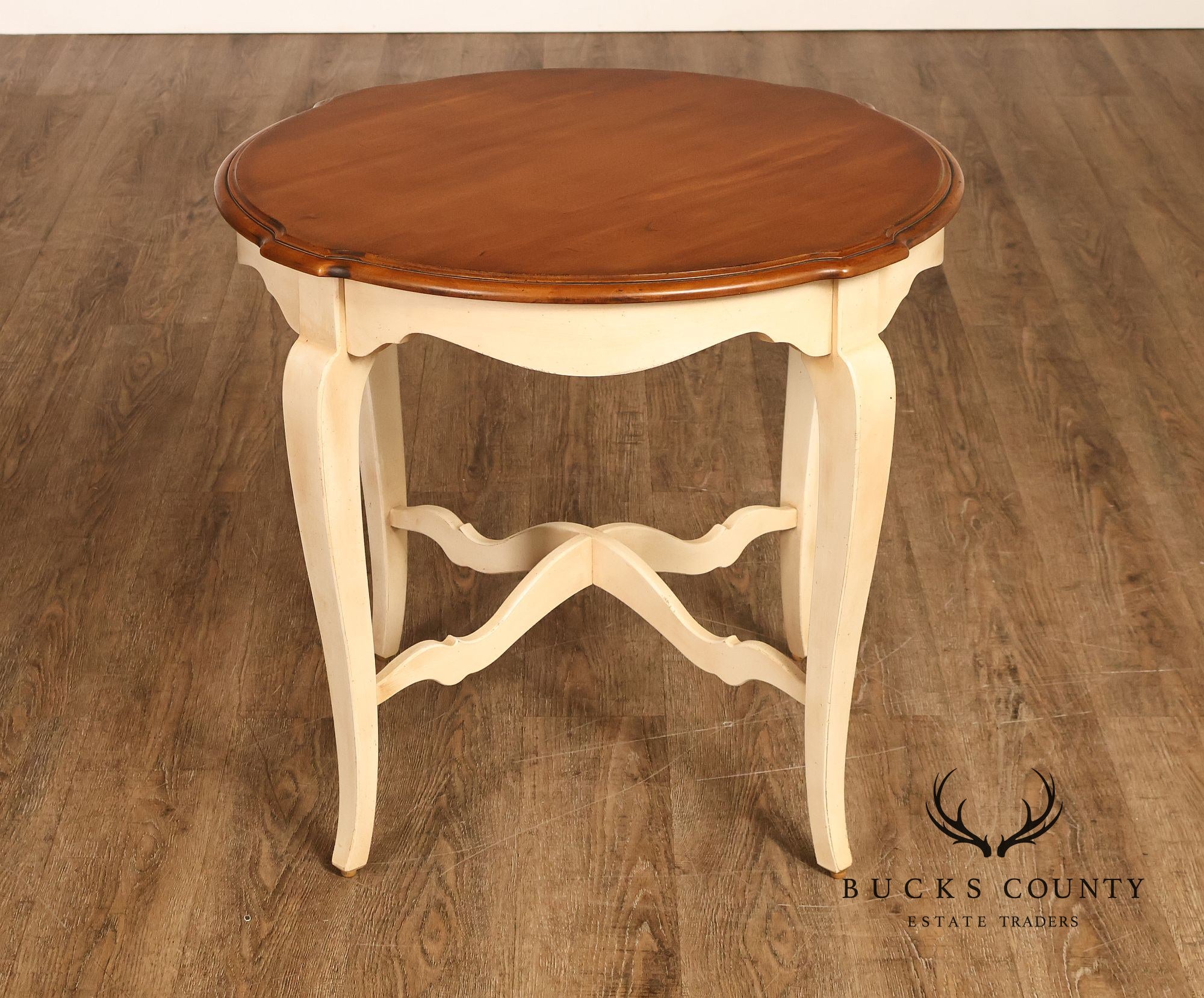 Ethan Allen French Country Round Accent Side Table