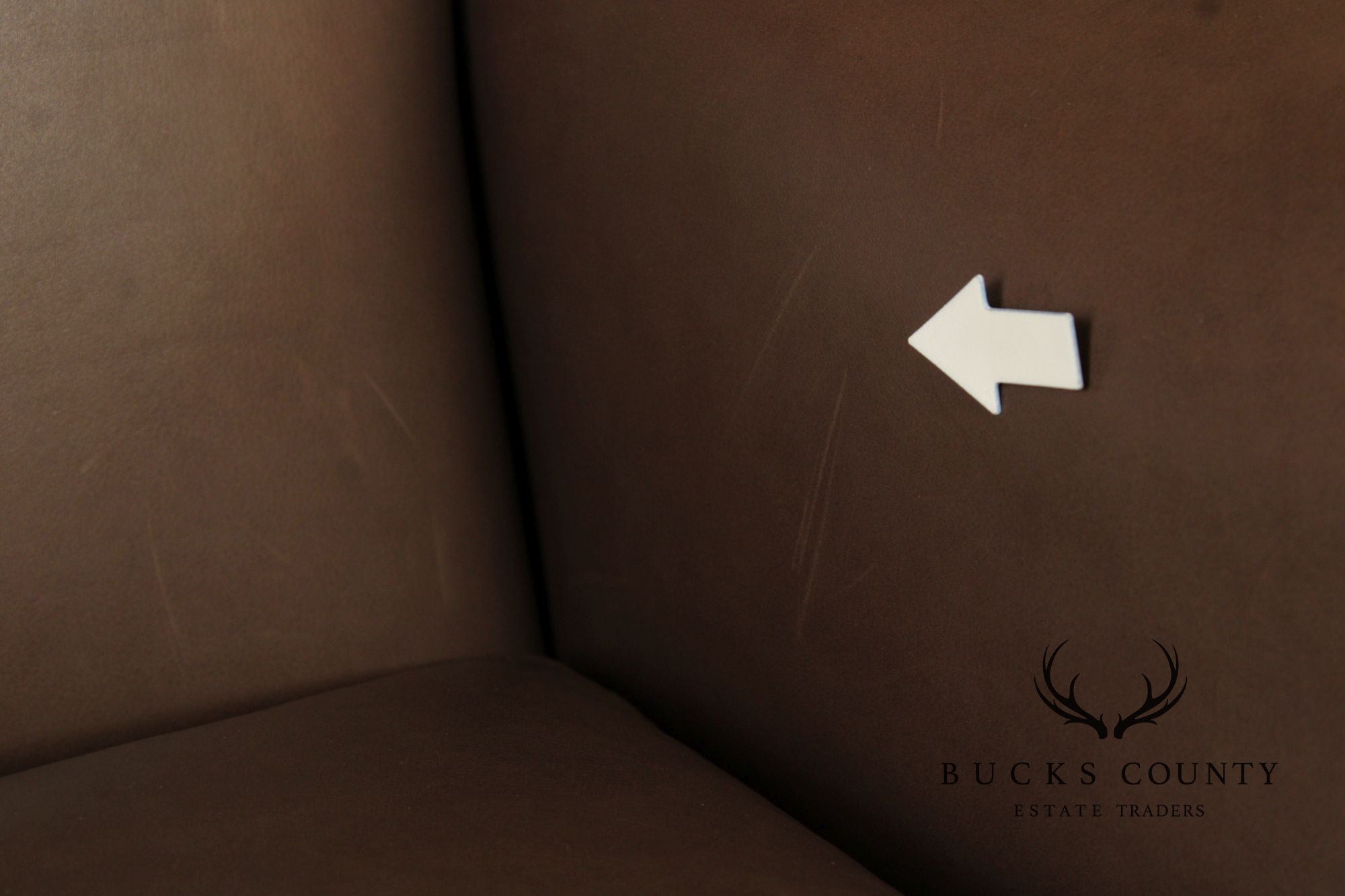 Chippendale Style Pair of Leather Wing Chairs