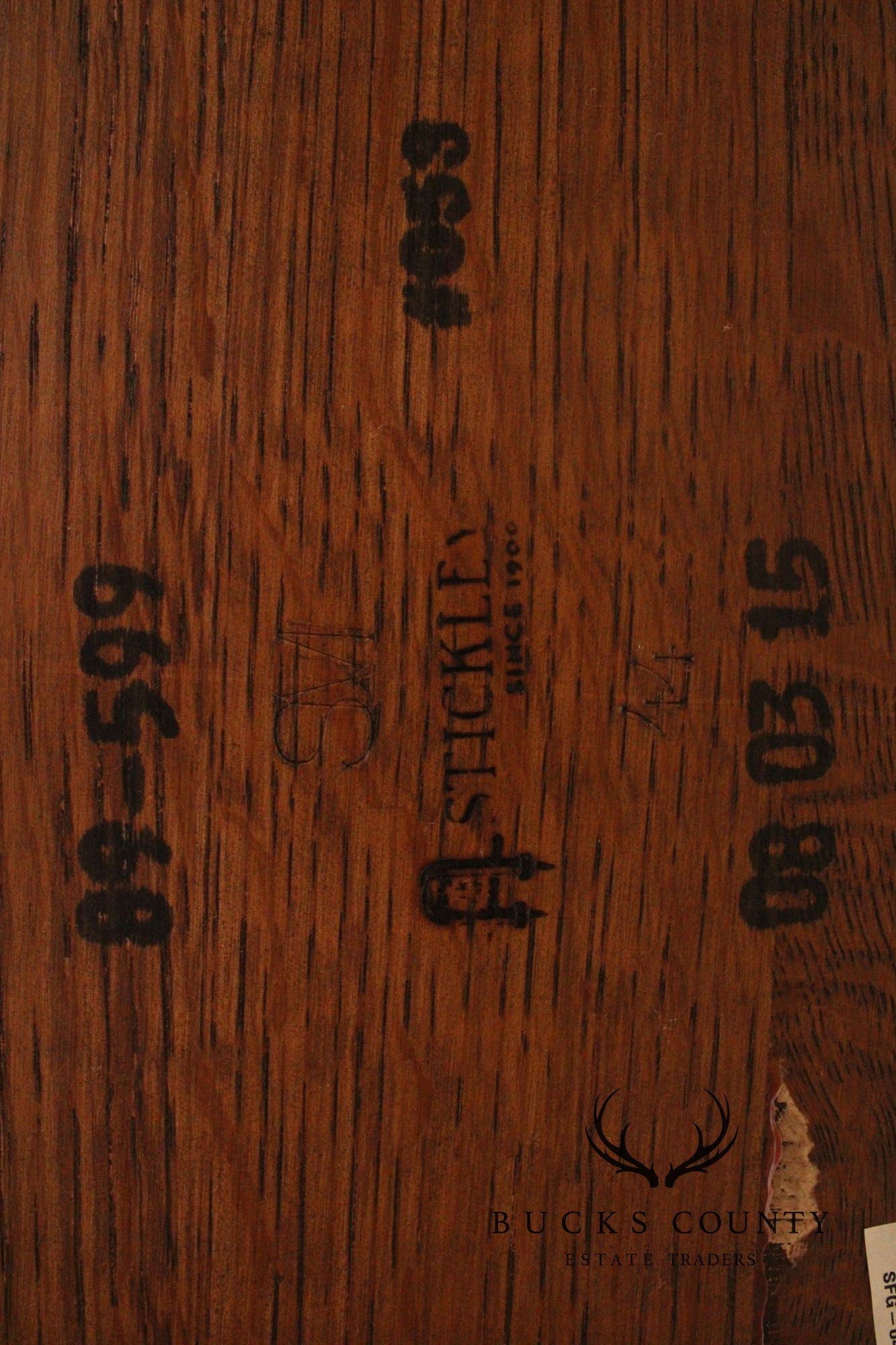 Stickley Mission Collection Oak Keyhole Trestle Dining Table