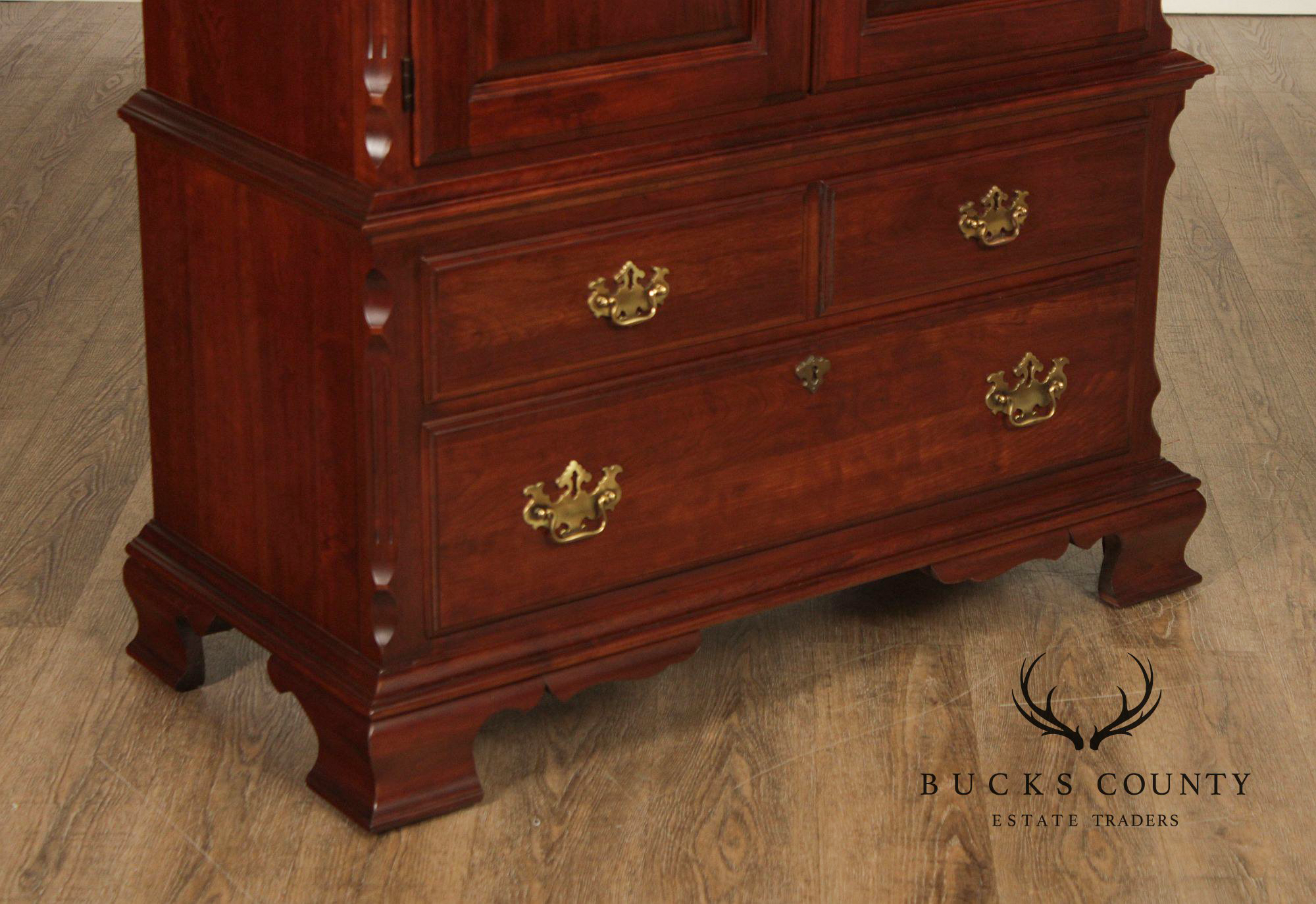 Pennsylvania House Chippendale Style Cherry Armoire