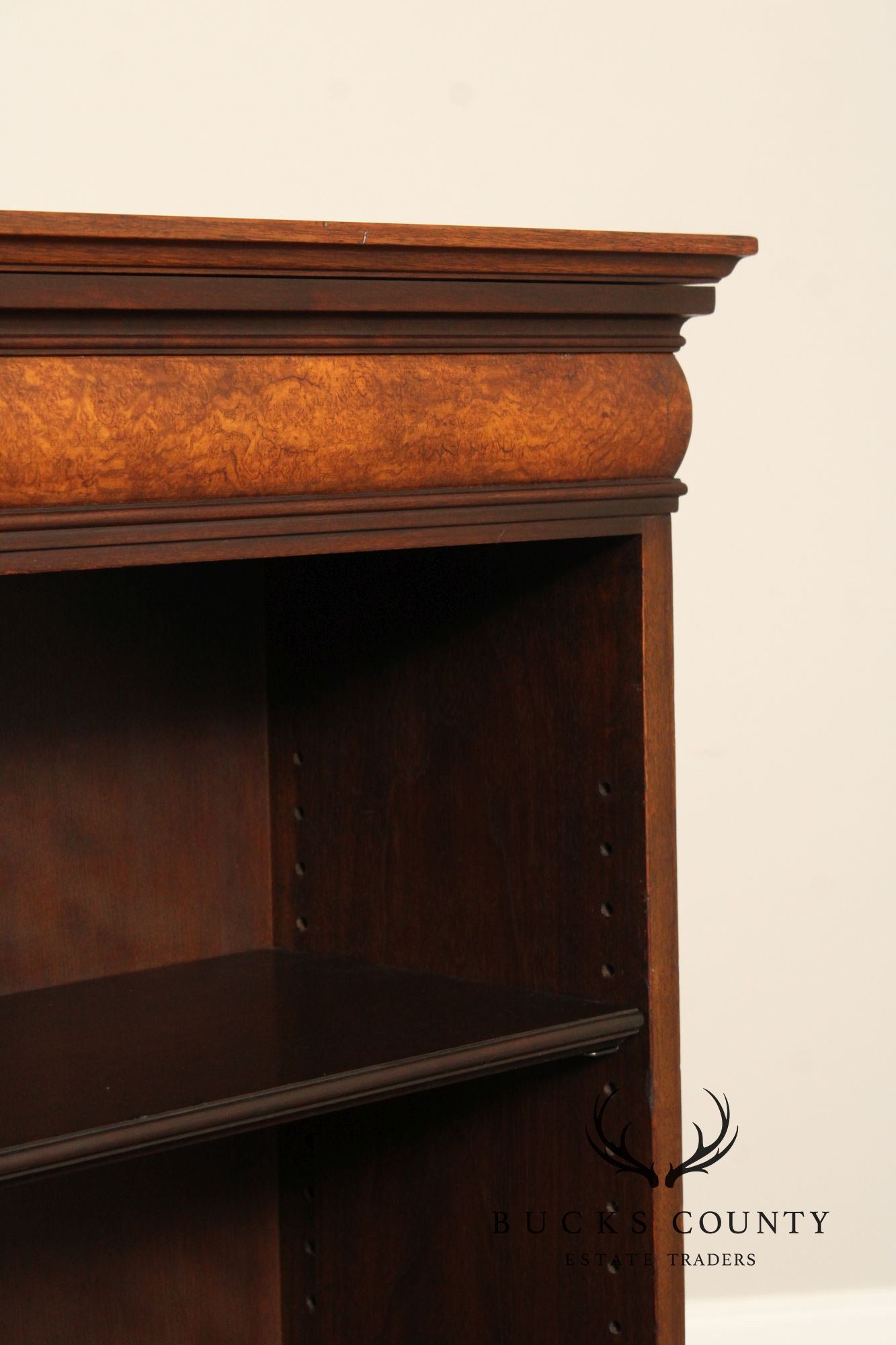 Schmieg & Kotzian Vintage Walnut Open Bookcase