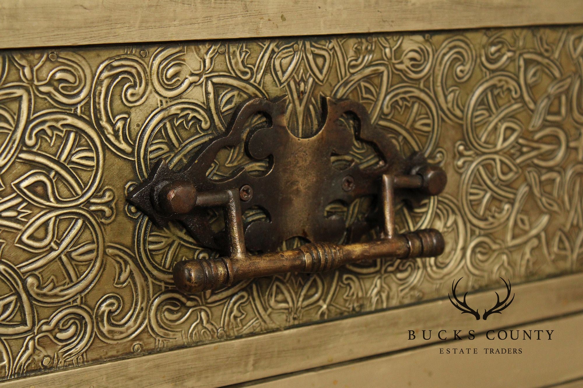 Vintage Embossed Metal Chest of Drawers