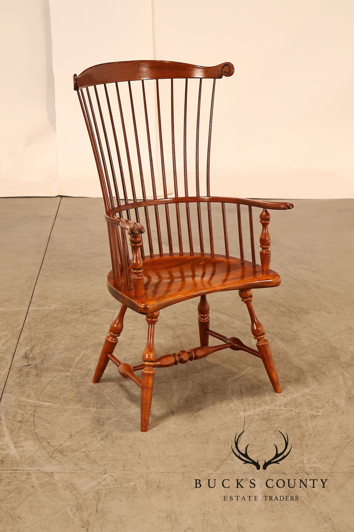 Frederick Duckloe Cherry Comb-Back Windsor Armchair