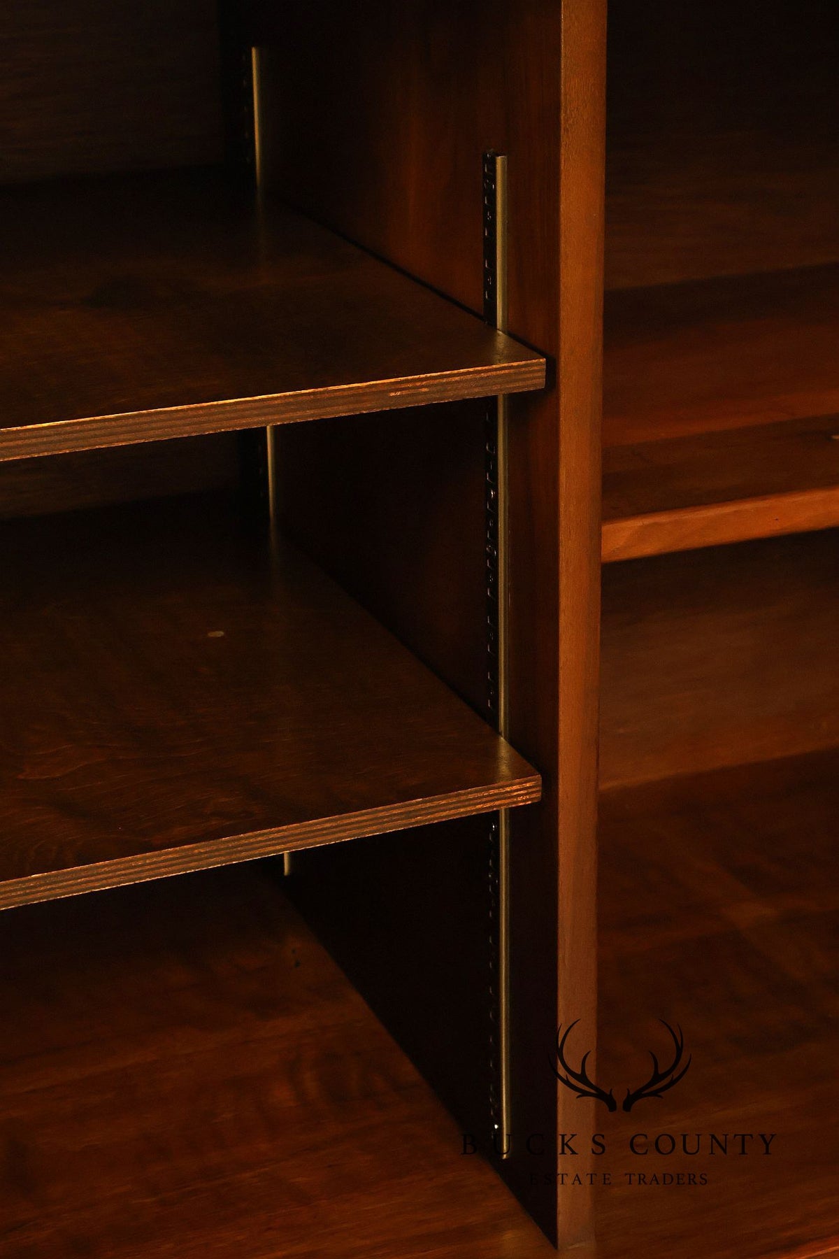 Mid Century Modern Walnut Geometric Paneled Credenza