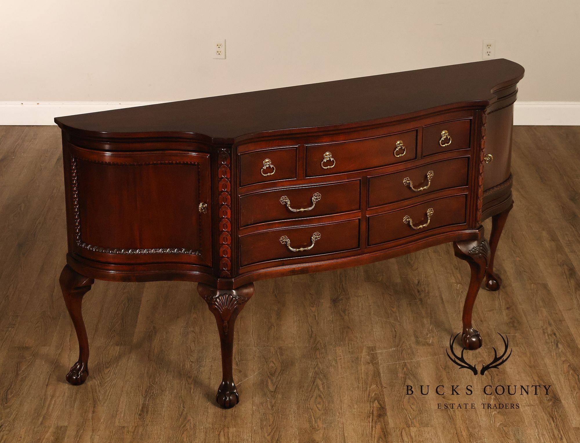 Century Furniture Mahogany Chippendale Style Sideboard Buffet