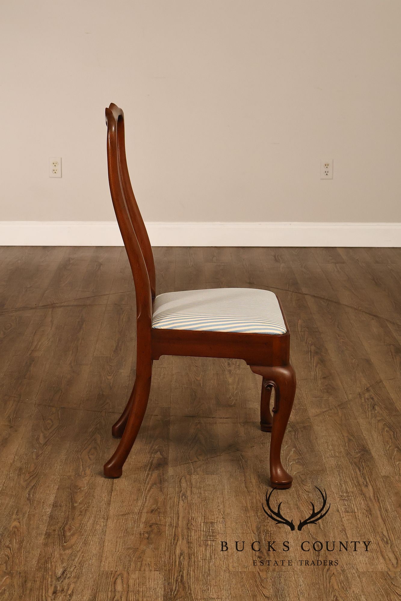 Kittinger Colonial Williamsburg Queen Anne Style Set Of Six Mahogany Dining Chairs