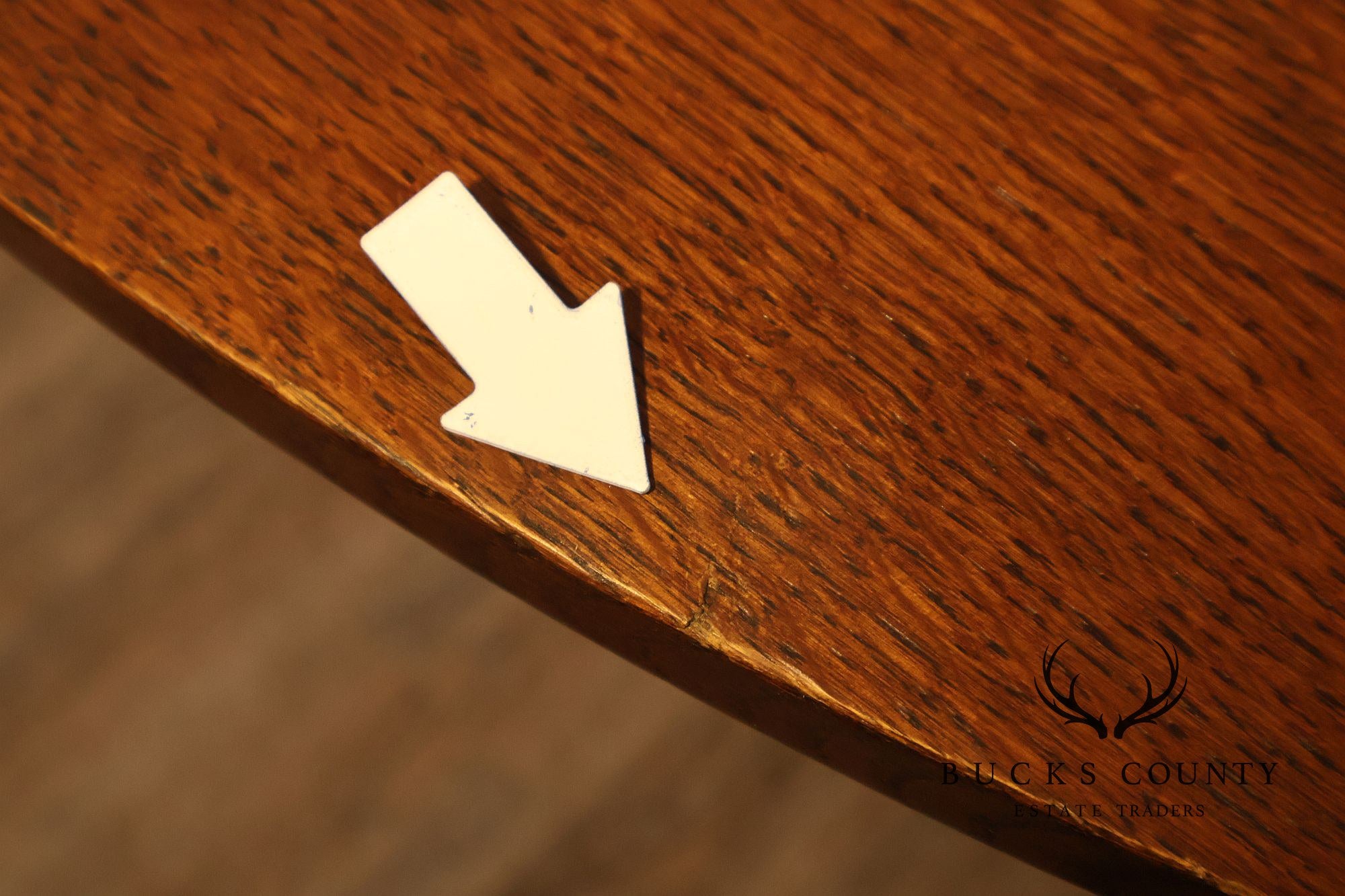 Stickley Mission Collection Round Oak Expandable Dining Table