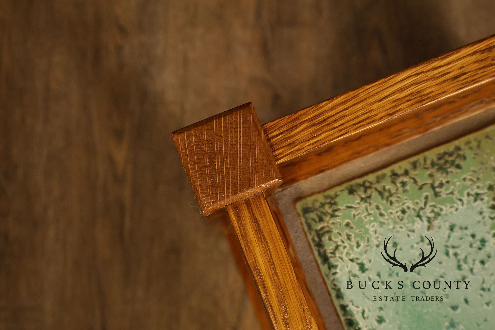 Stickley Mission Collection Oak Tile Top Plant Stand