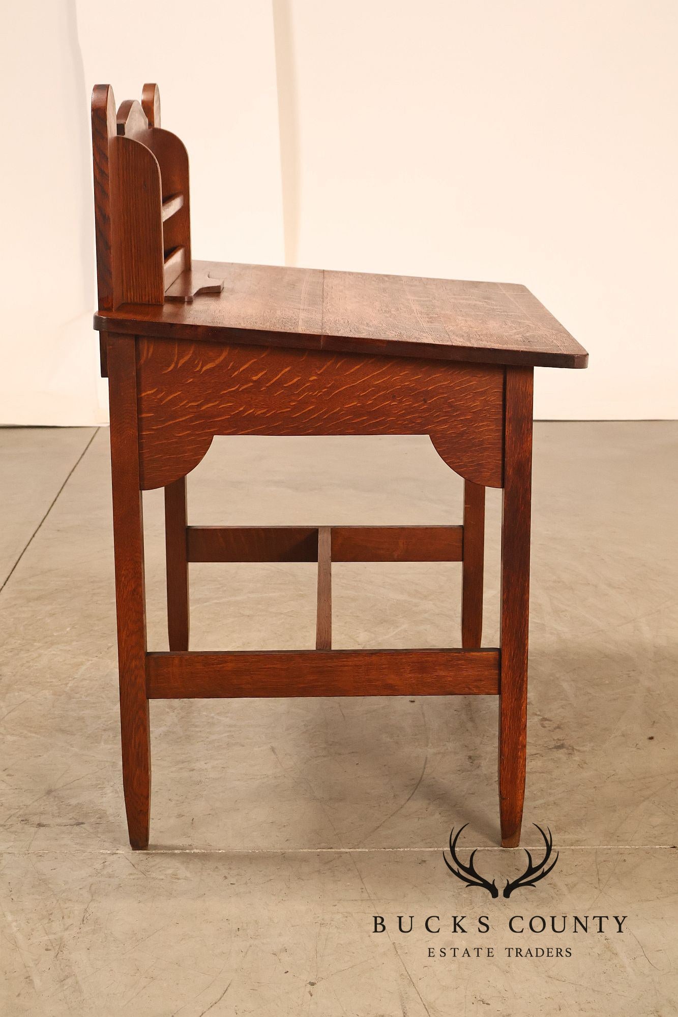 Antique Stickley Brothers “Balmoral” Arts And Crafts Oak Writing Desk