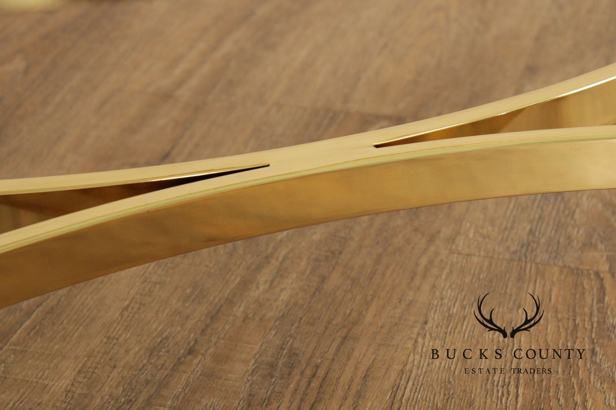 Hollywood Regency Glass Top Oval Coffee Table