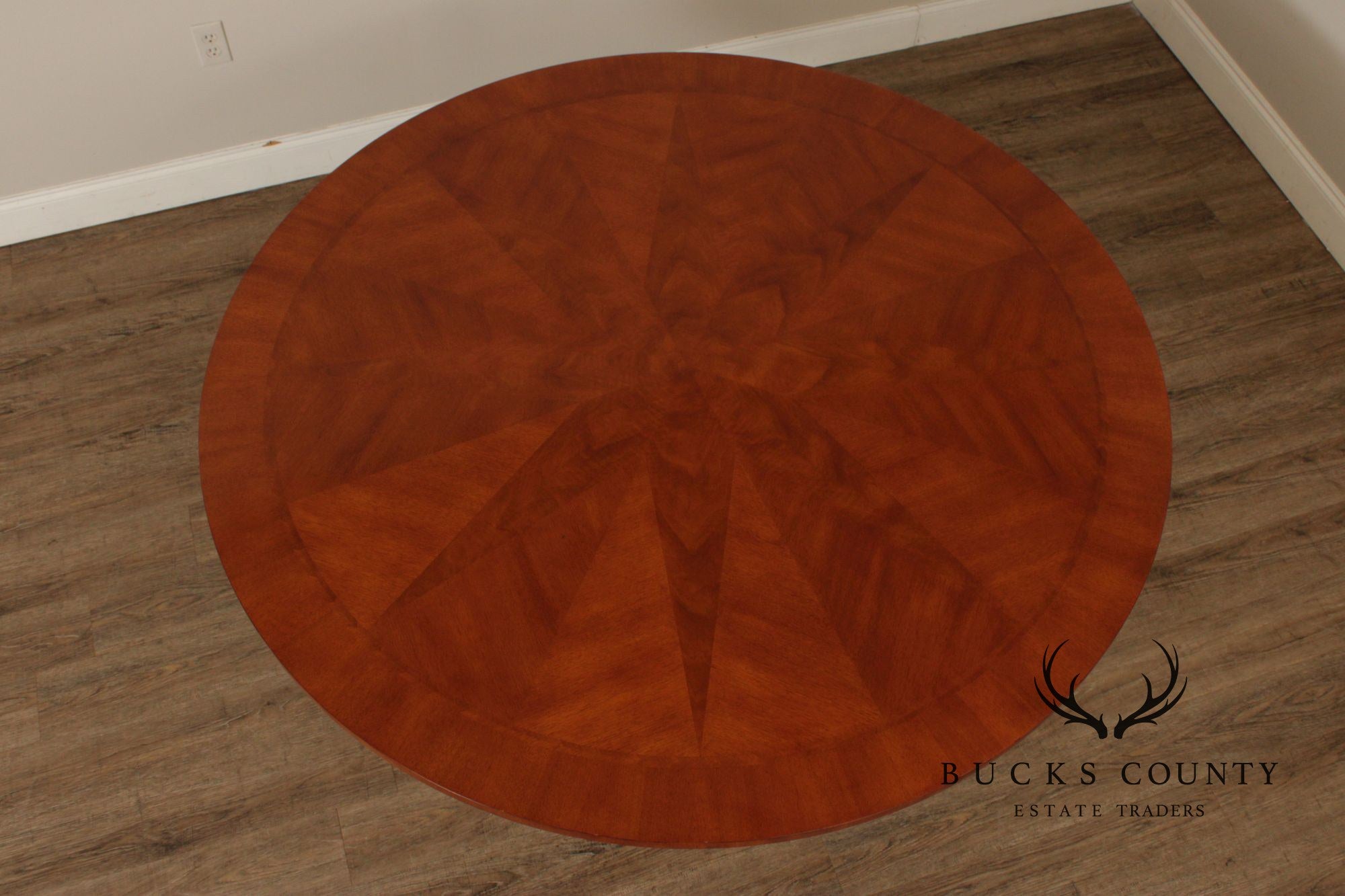 John Widdicomb Round Mahogany Dining Table Designed By Chad Womack