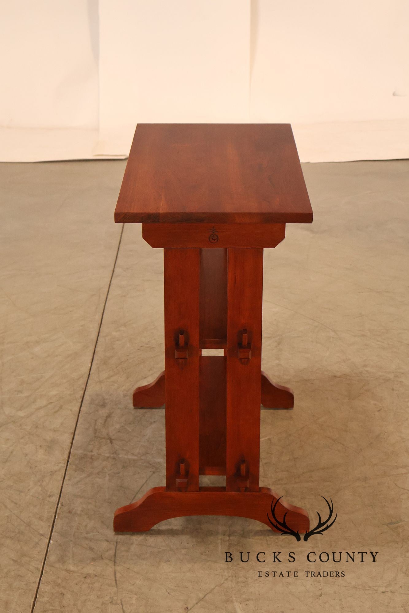 Stickley Mission Collection Pair of Cherry Roycroft Little Journeys Tables