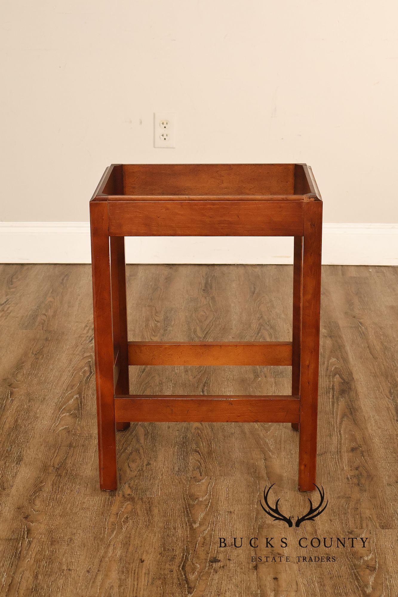 Chippendale Style Cherry Butler Tray Side Table