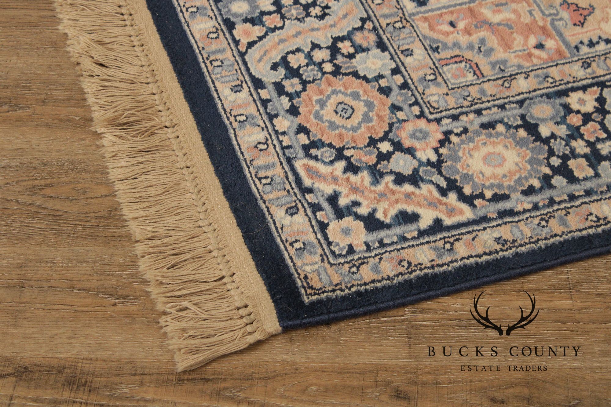 Karastan Blue Heriz Wool Area Rug 5.9 X 9