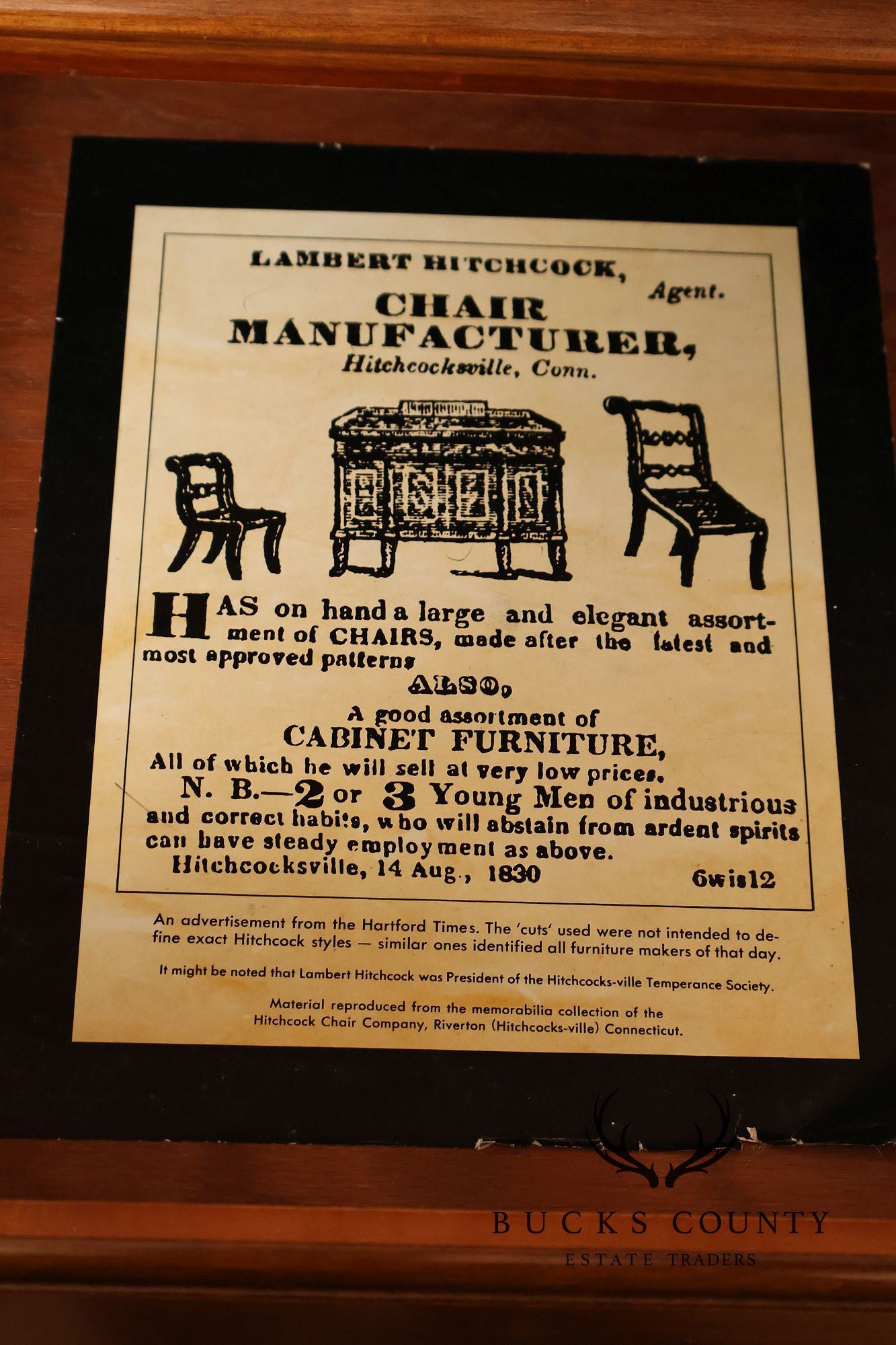 Hitchcock Two Piece Maple Step Back Hutch