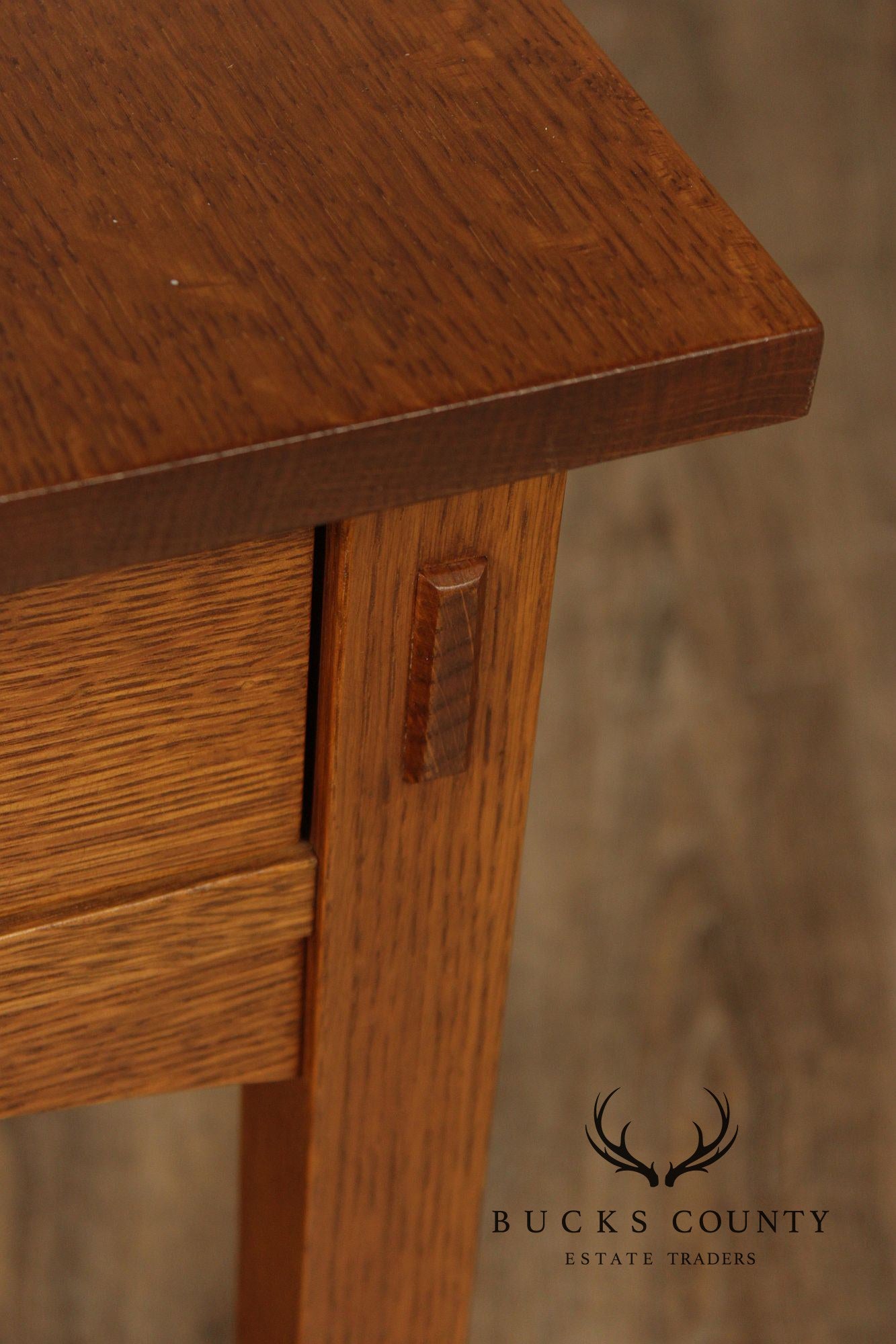 Stickley Mission Collection Oak Single Drawer End Table