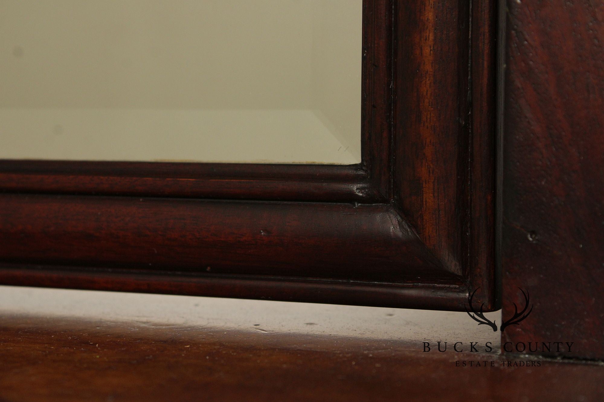 Greenbaum Interiors Georgian Style Mahogany Shaving Mirror